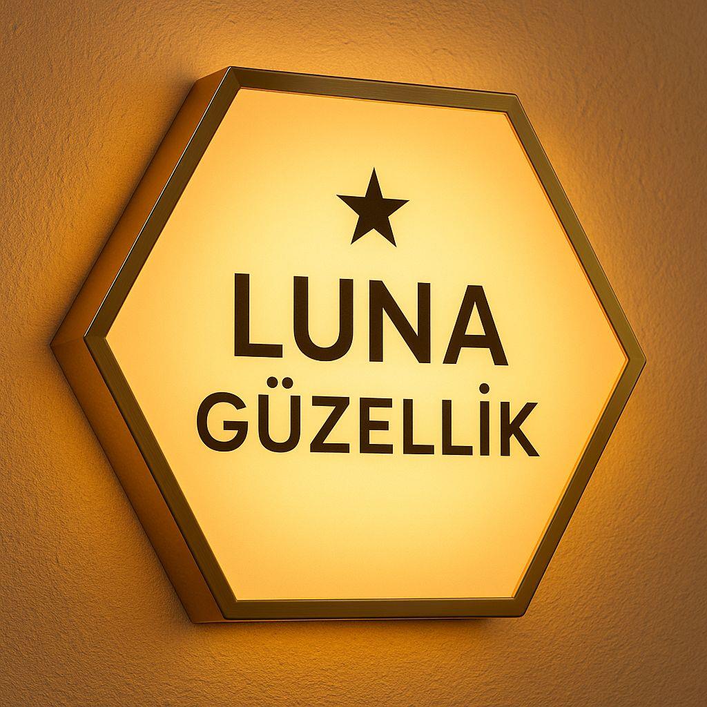 Gold Paslanmaz Altıgen Işıklı Logo Günışığı Led (Ölçü Seçenekli)