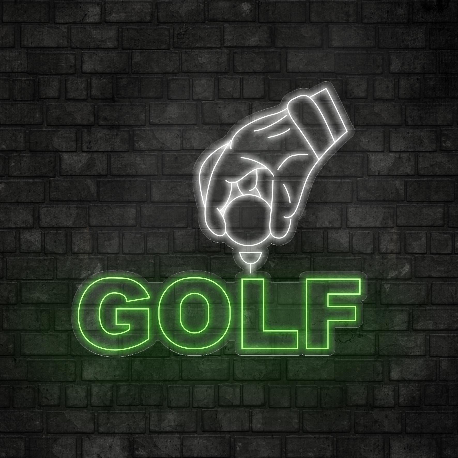 Golf Yazılı Figürlü Led Neon