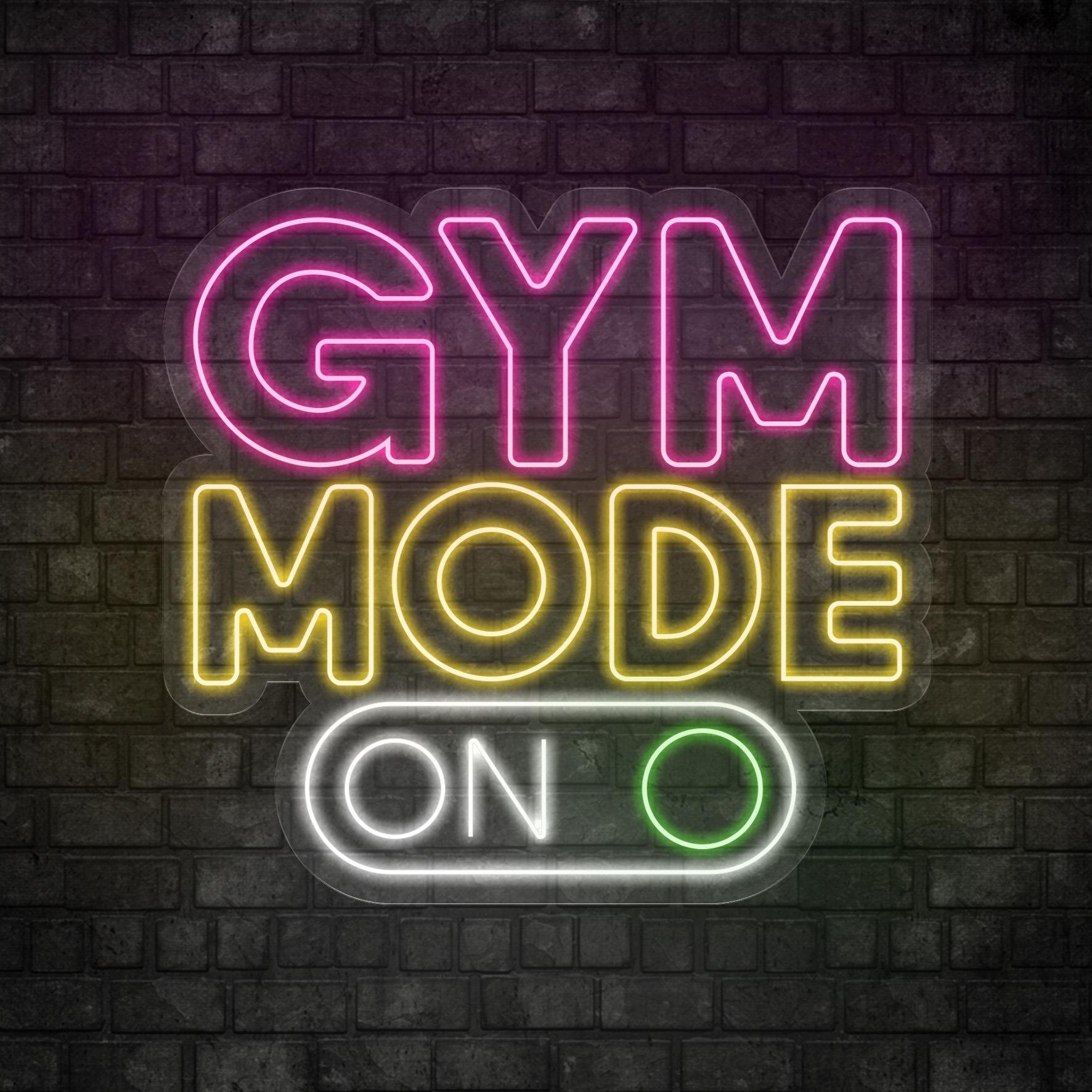Gym Mode On Yazılı Led Neon