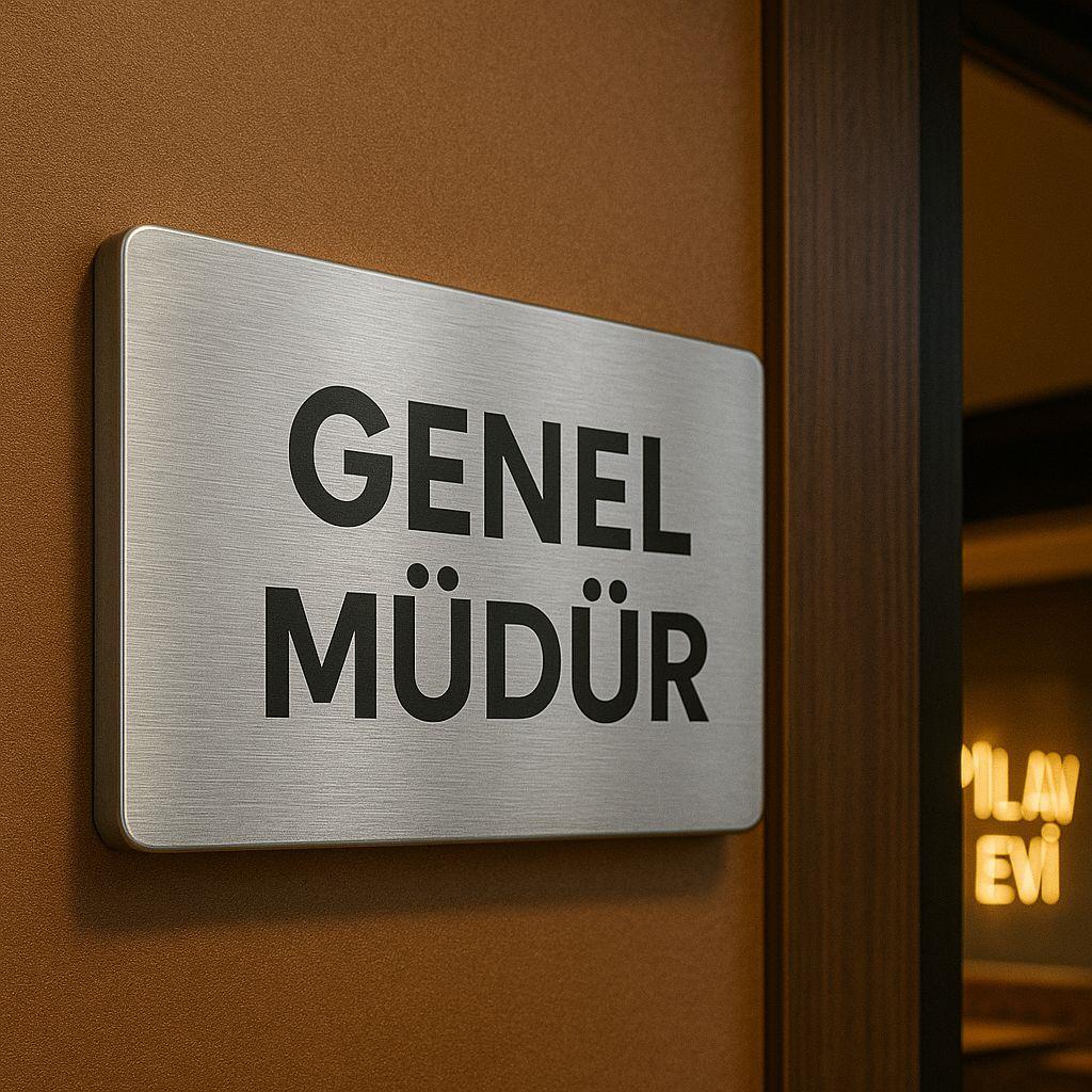 Kapı İsimliği Gümüş Paslanmaz