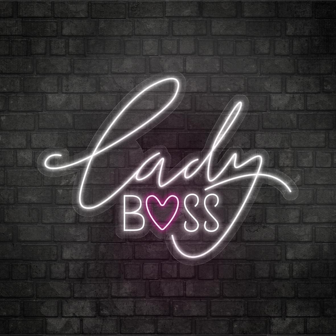 Lady Boss Yazılı Led Neon