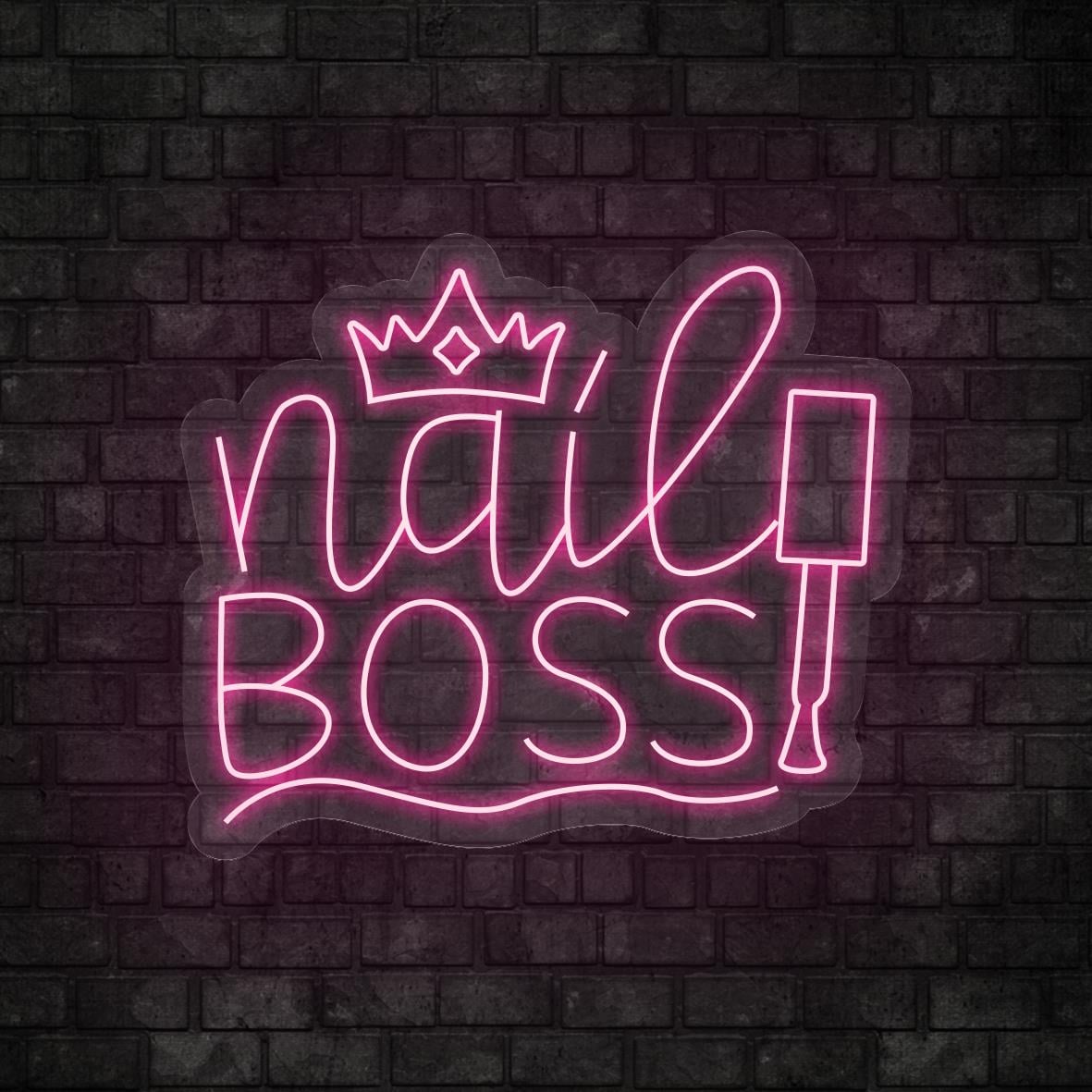 Nail Boss Yazılı Led Neon
