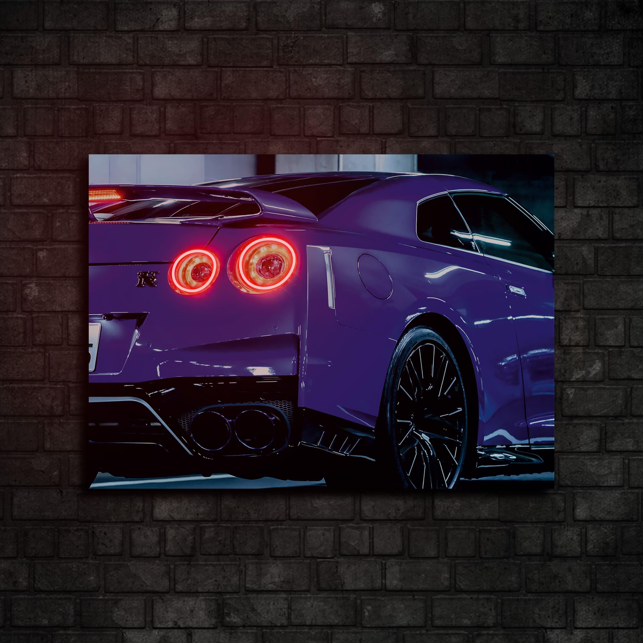 Nissan GT-R R35 Araba Neon Tablo