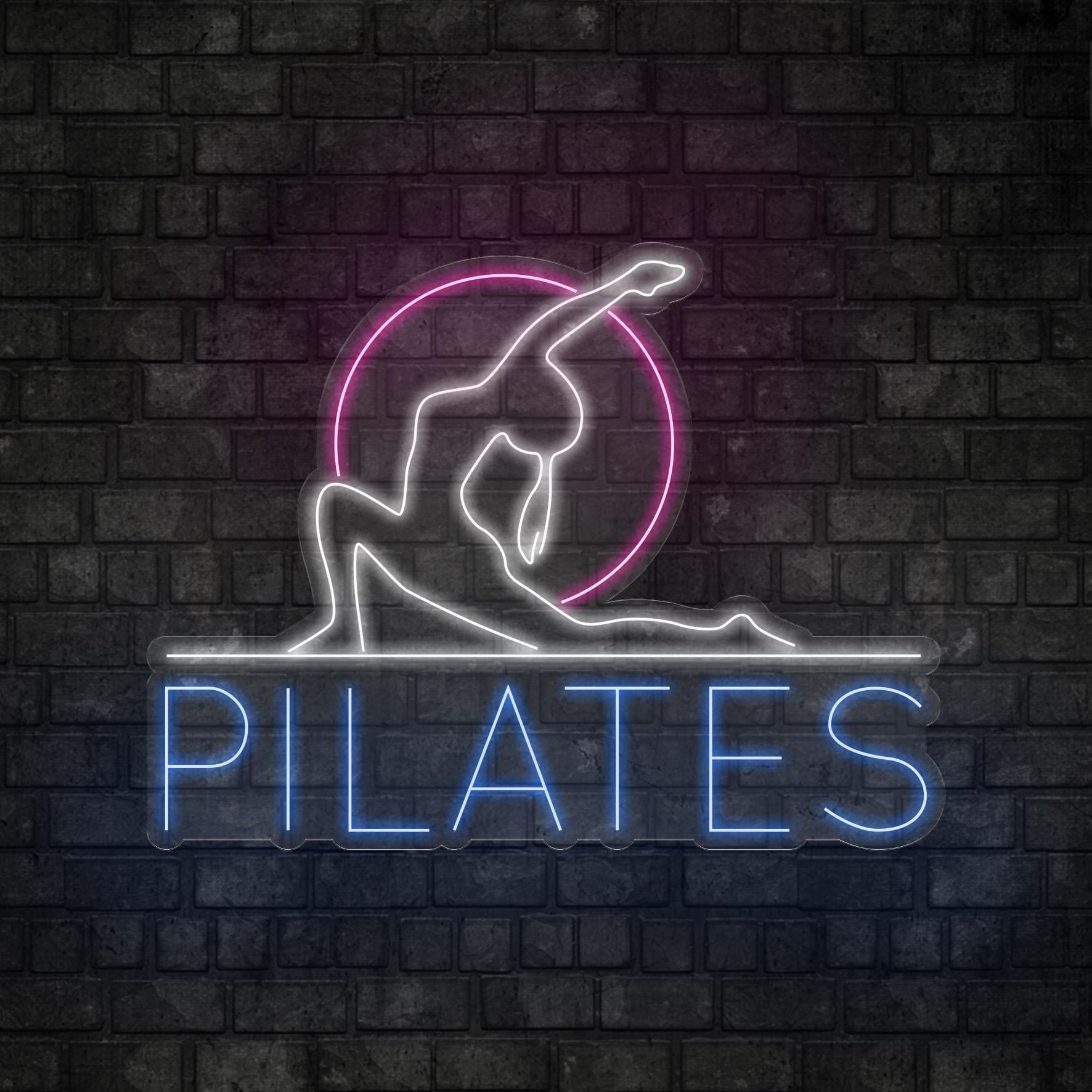 Pilates Yazılı Figürlü Led Neon