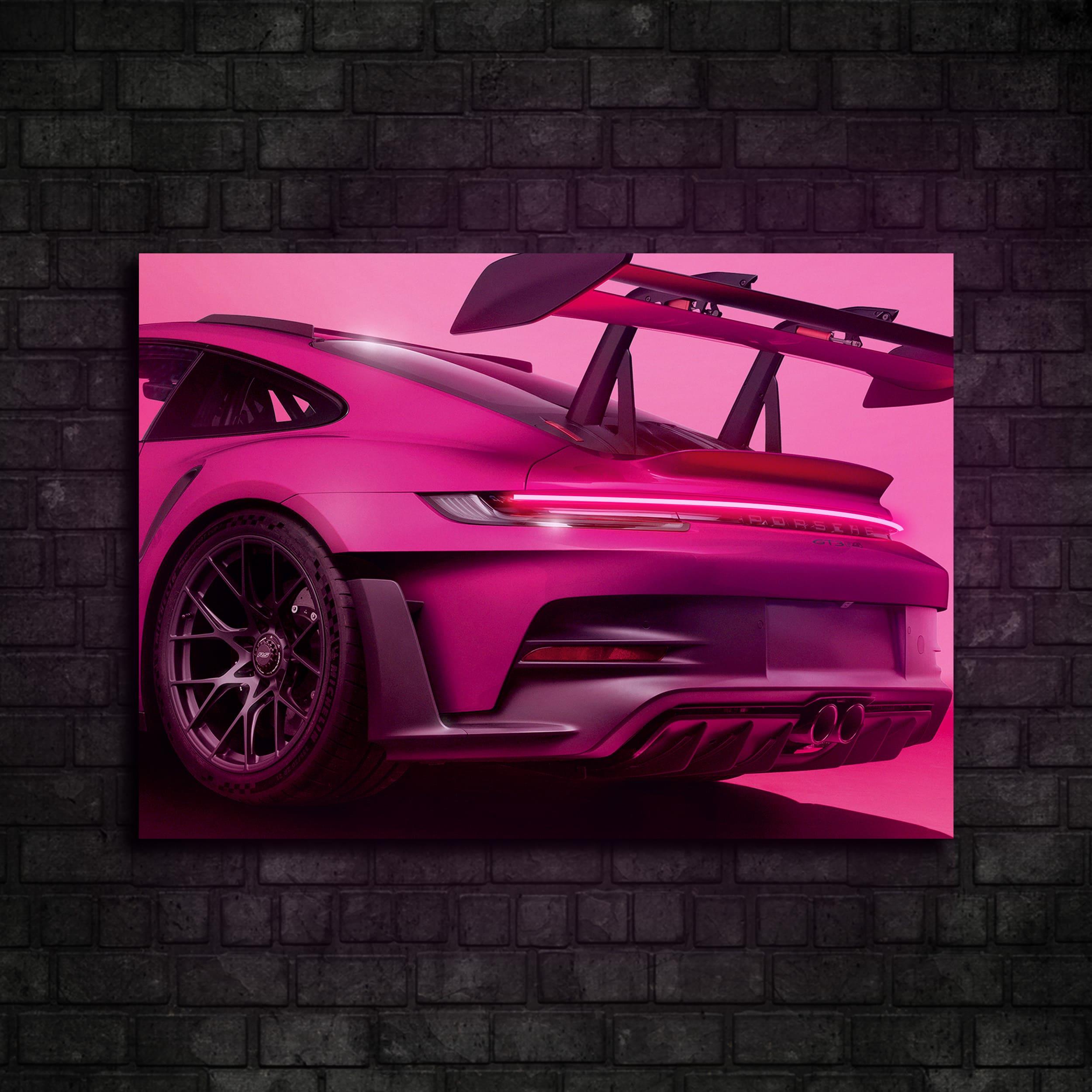 Porsche GT3 RS Araba Neon Tablo