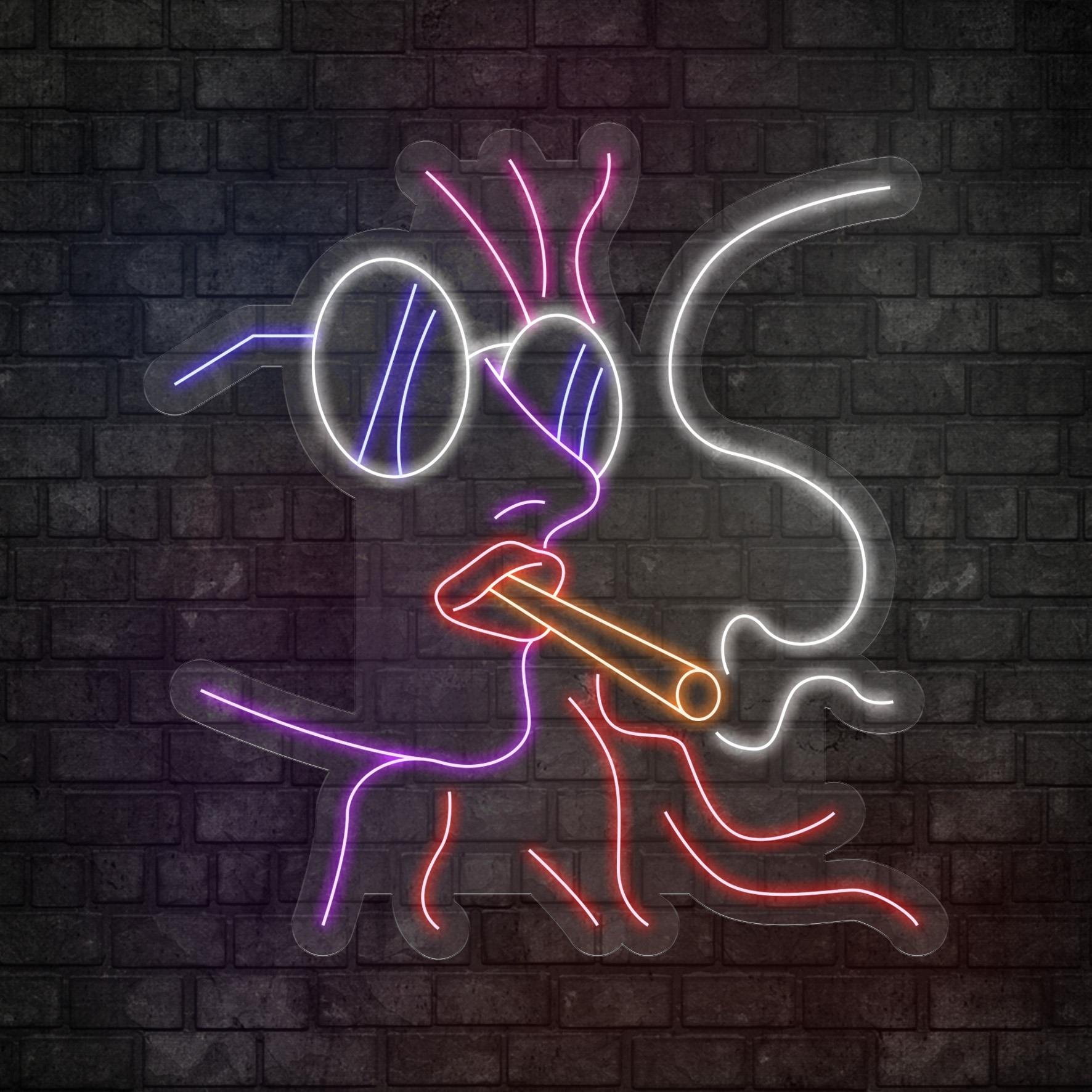 Smoking Woman Figürlü Led Neon