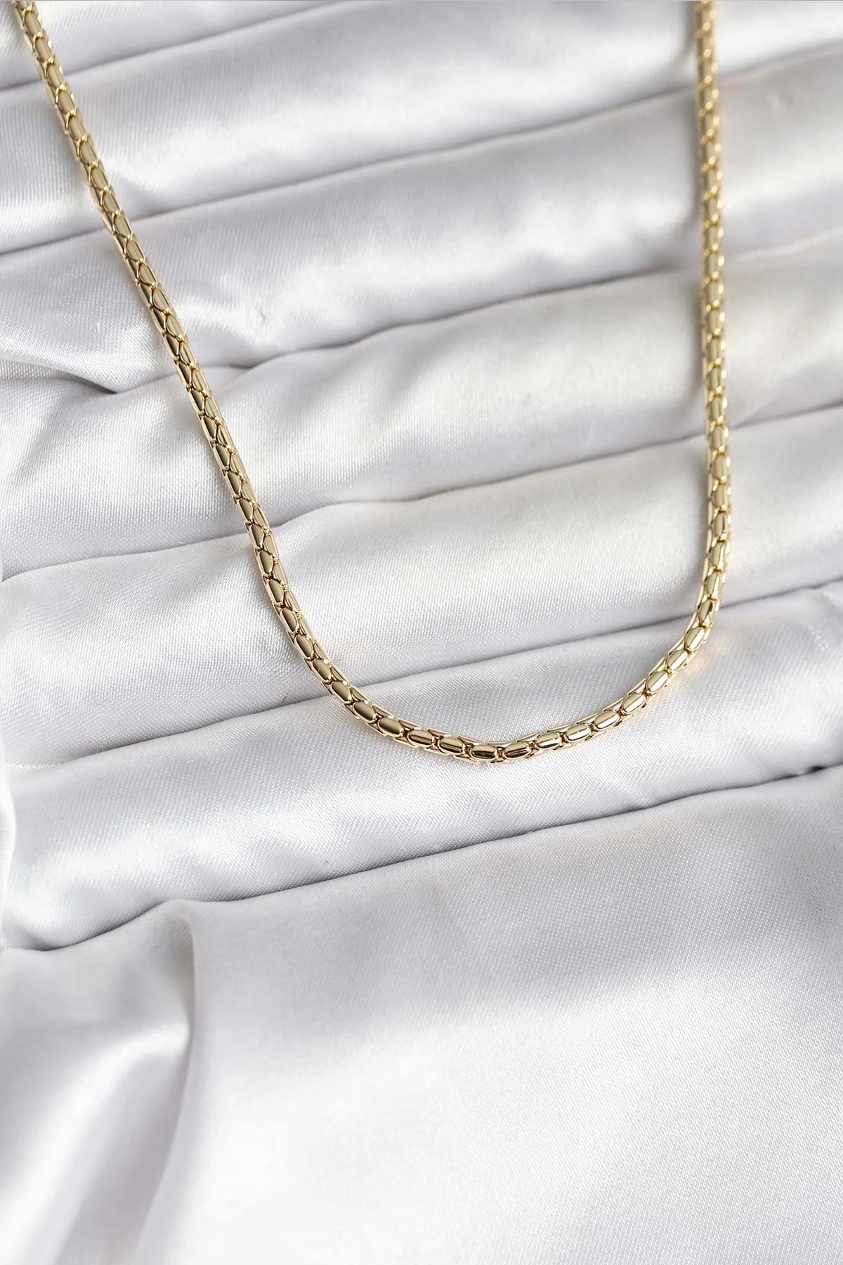 14k Gold Renk Kaplama Zincir Model Cm Kadın Kolye