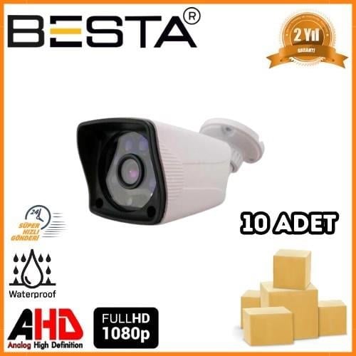 2 MP 1080P 6 ATOM LED Bullet AHD Güvenlik Kamerası 10 Adet Koli