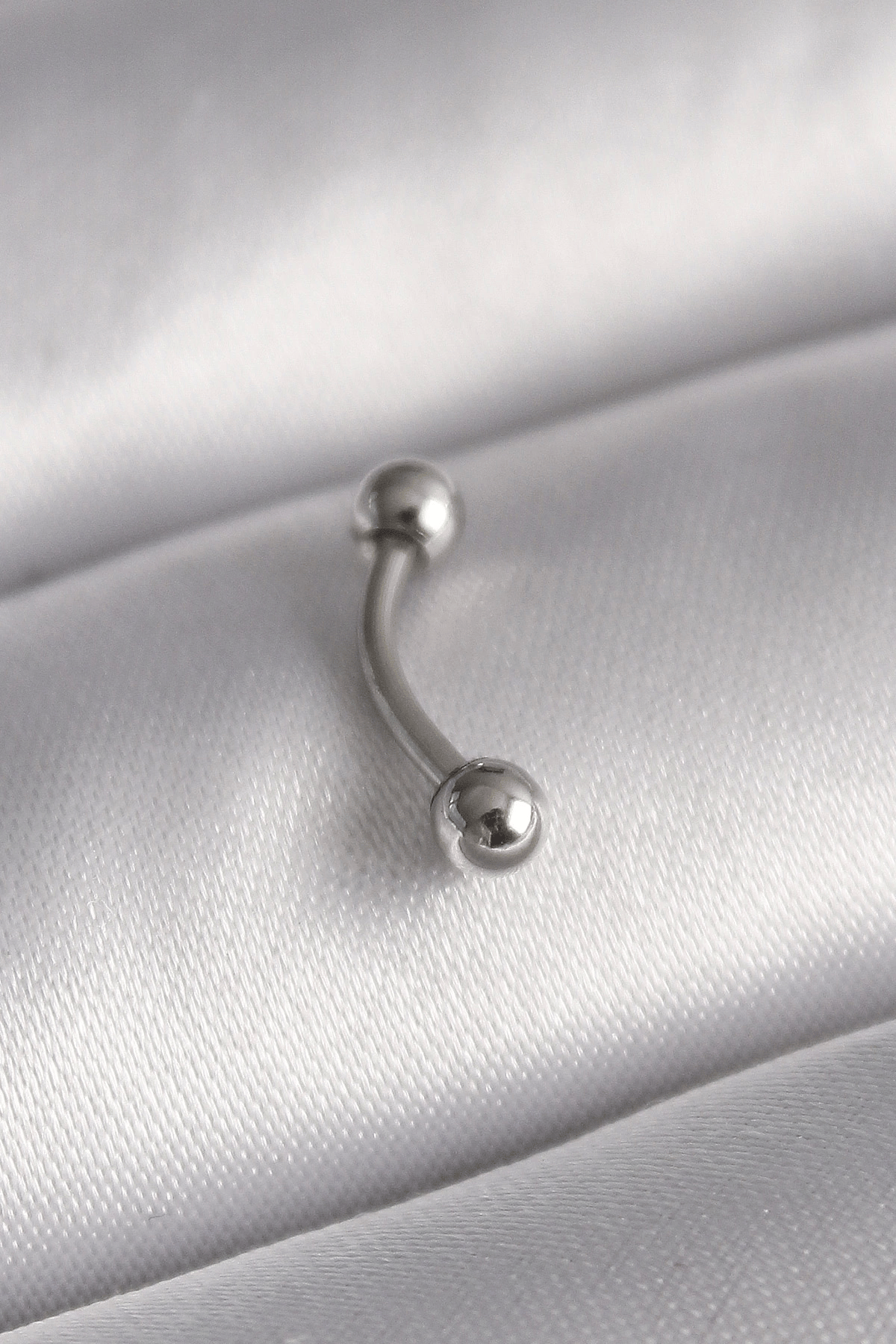316l Çelik Gümüş Renk Topçuk Model Piercing