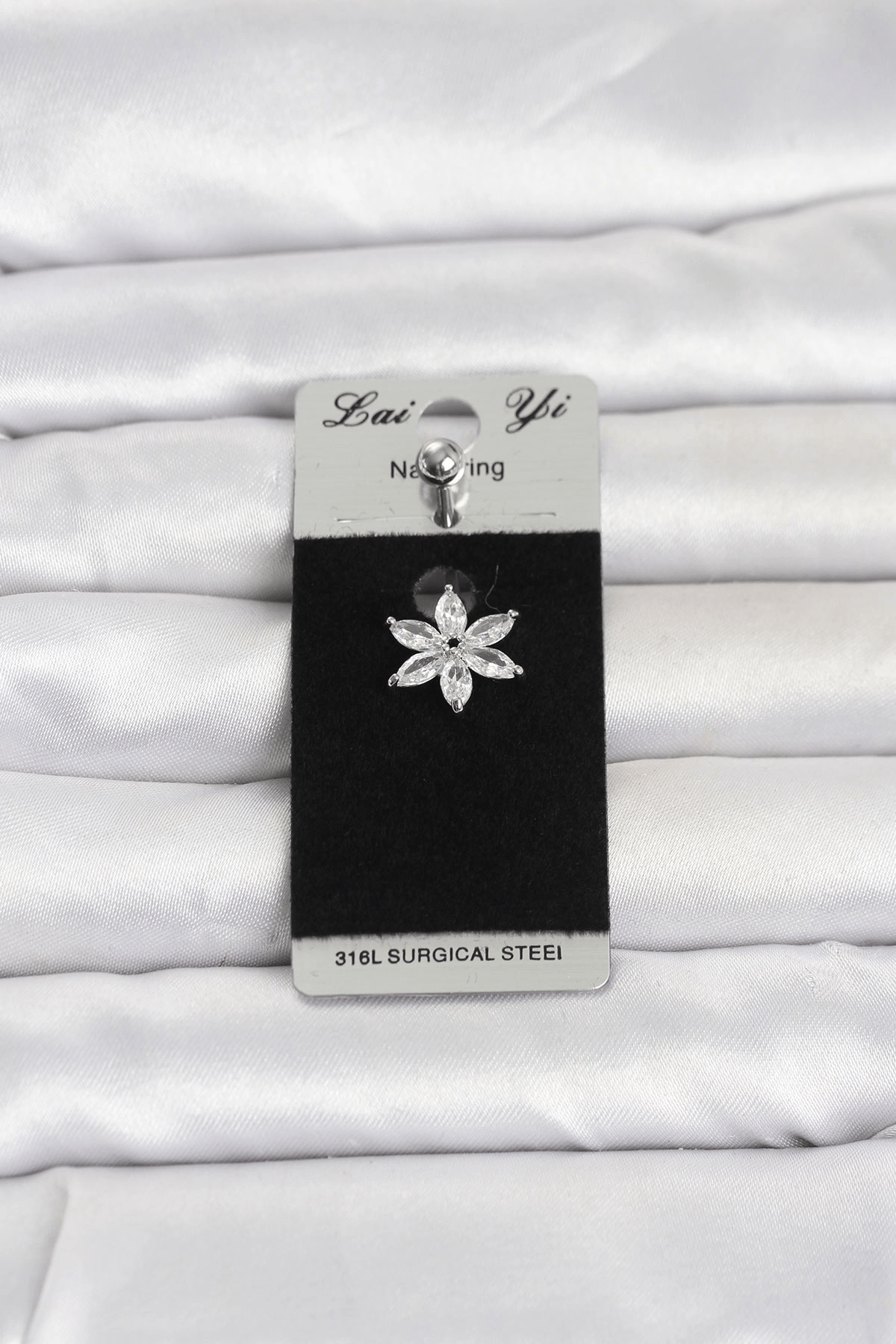 316l Cerrahi Çelik Lotus Model Göbek Piercing