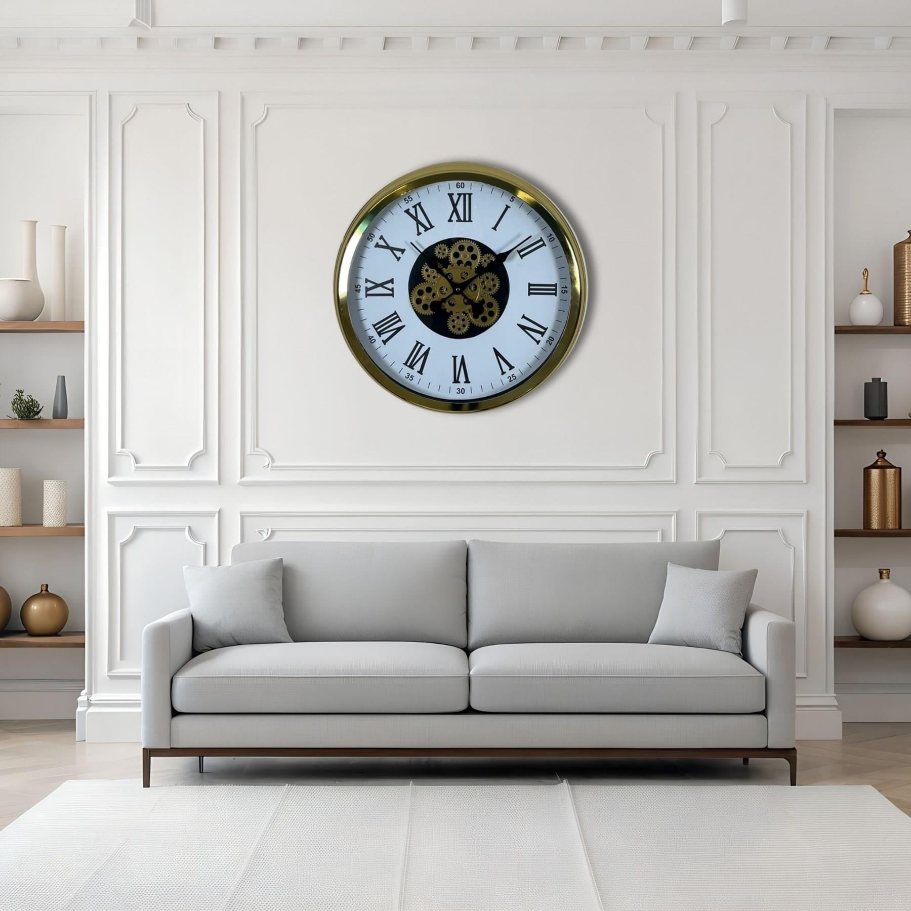 Aurelius Gold 60 Cm Çarklı Duvar Saati