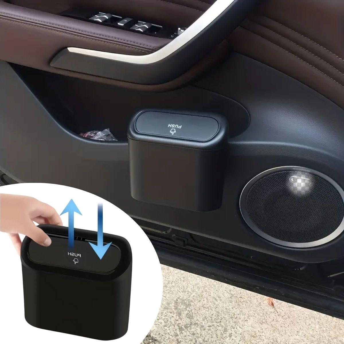 Çarşı Point® Araç İçi Takılarak Sabitlenebilen Mini Kapaklı Çöp Kovası