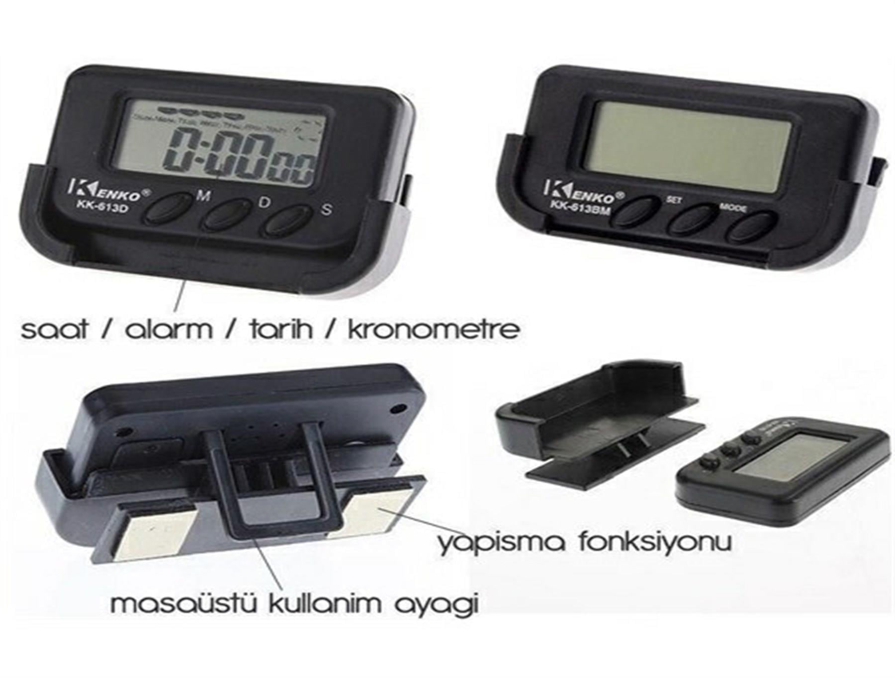Çarşı Point® Ev ve Araç Tipi Dijital Saat Kronometreli Alarmlı Pilli Saat