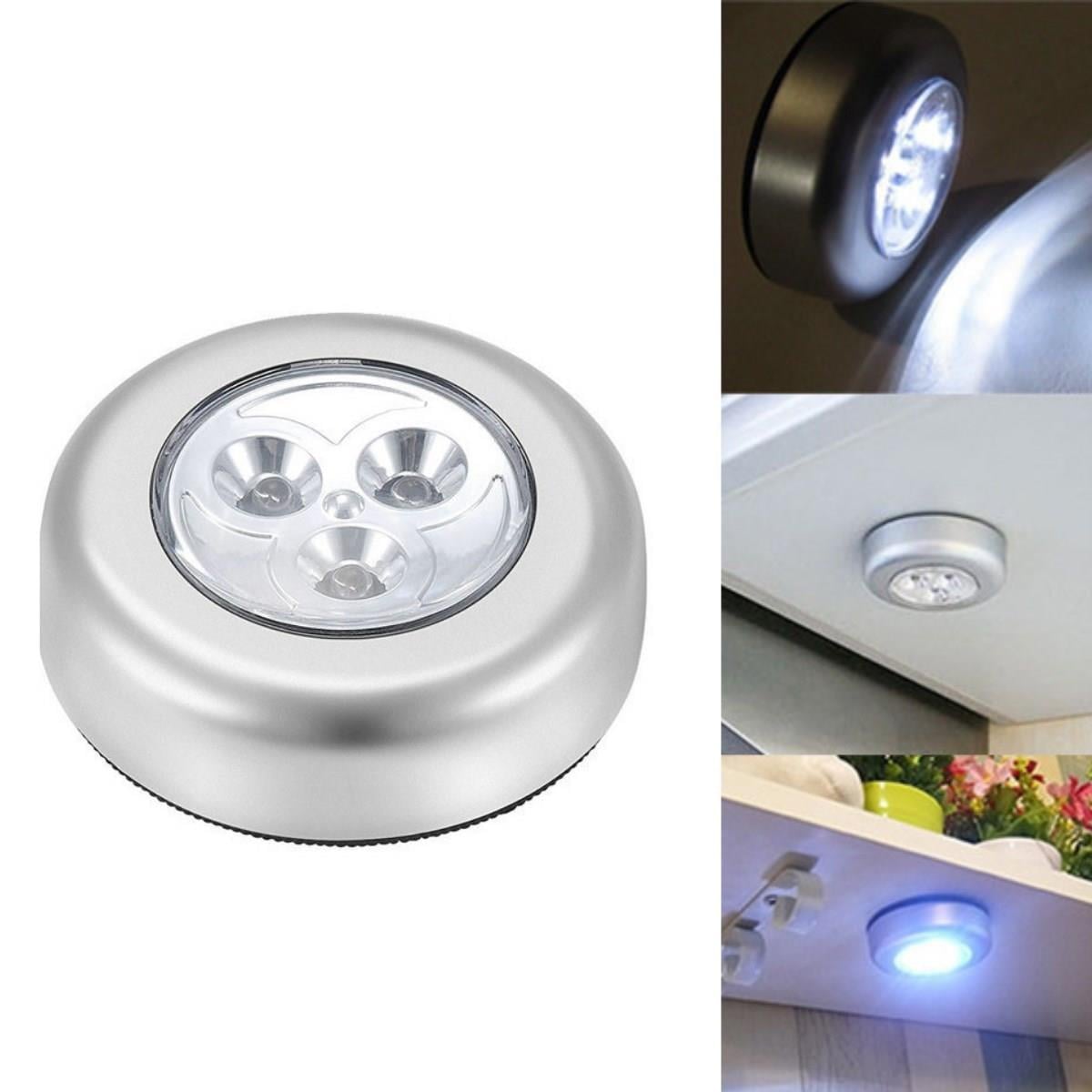 Çarşı Point® Kablosuz Spot Pilli Dokunmatik Led Lamba 3 Ledli Dolap Lambası