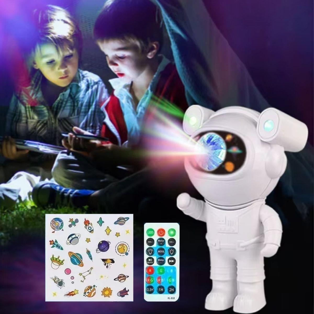 Çarşı Point® Stickerlı ,Kumandalı ASTRONOT Model Gece Lambası