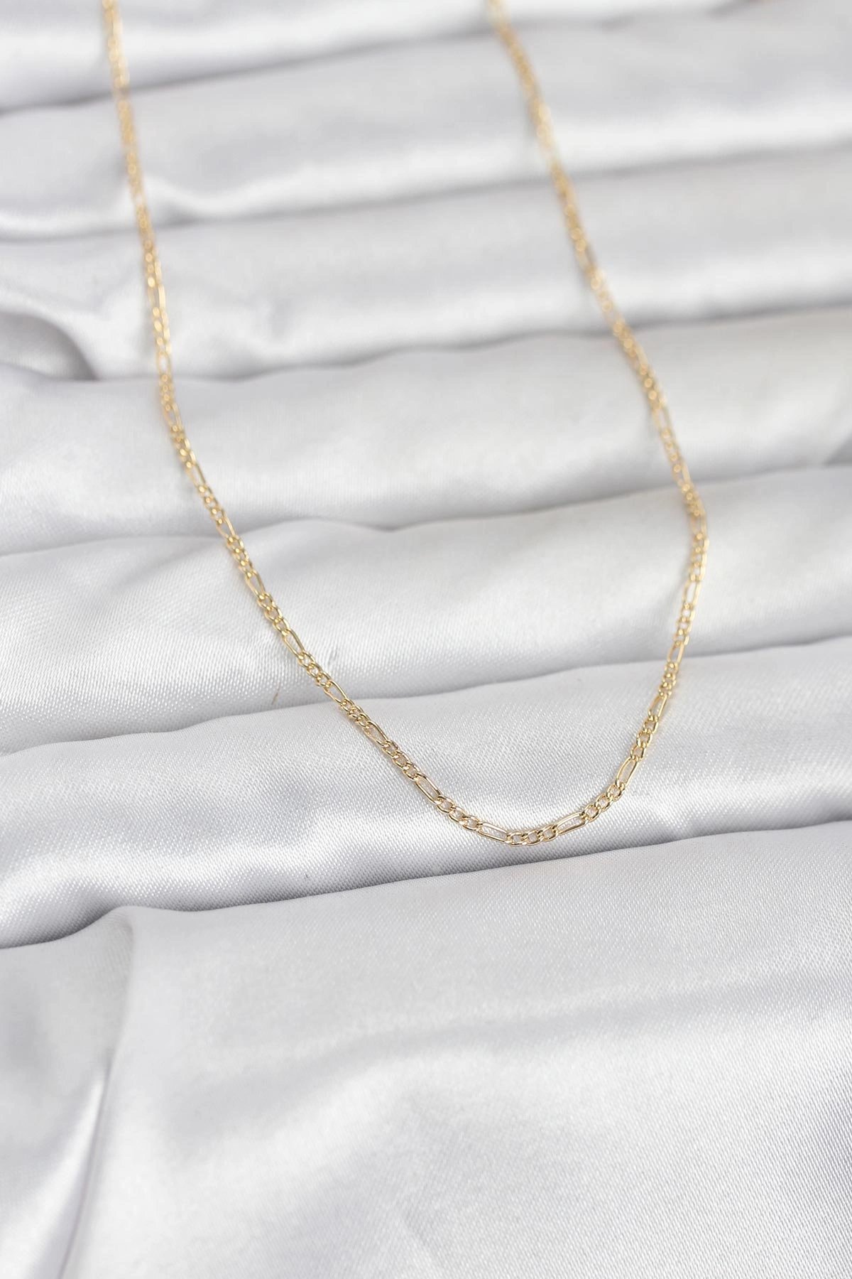 Cm 14k Gold Renk 60 Cm Zincirli Kadın Kolye