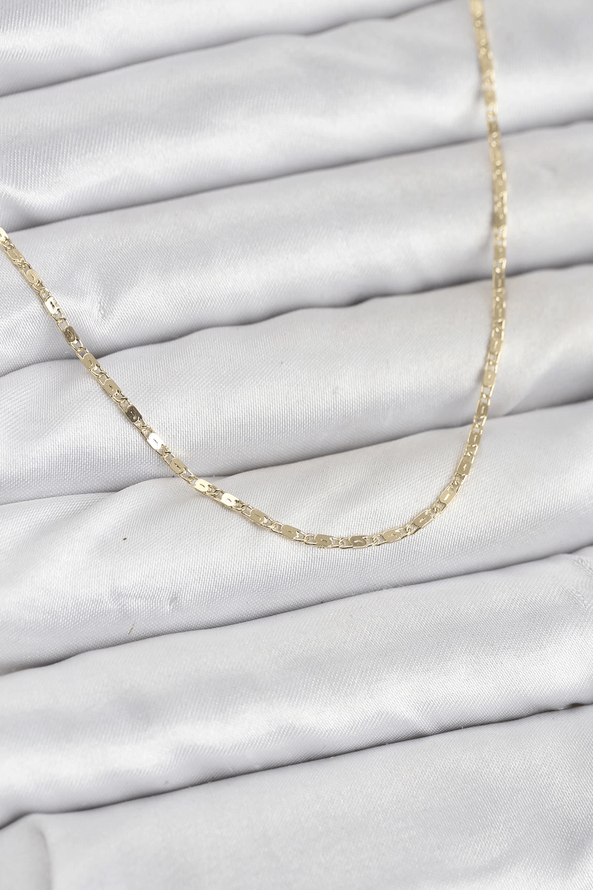 Cm 14k Gold Renk Ezme Zincir Model 60 Cm Kadın Kolye