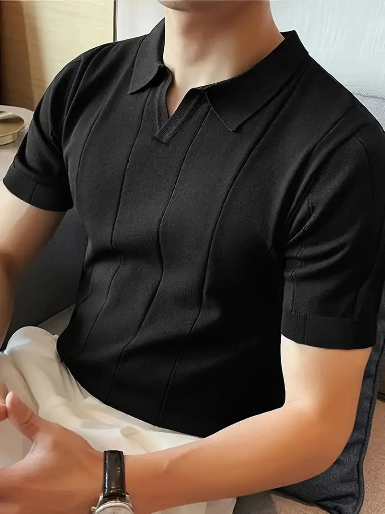 Erkek Kısa Kollu Polo Yakalı Triko Tshirt