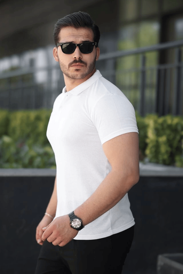 Erkek Kısa Kollu Yakalı Tişört
