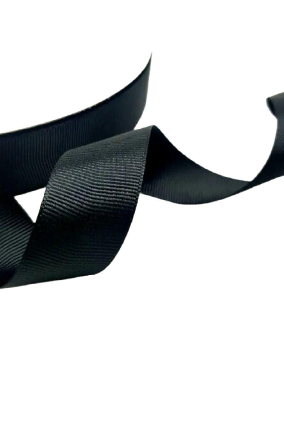 Grogren Kurdele 1 Cm 10 Metre Siyah
