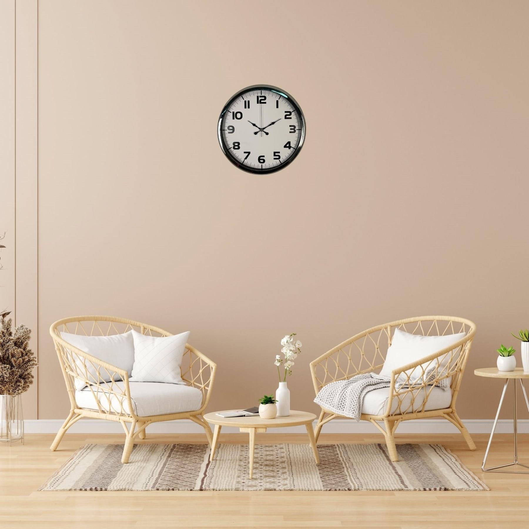 Krom Prime 40 Cm Metal Duvar Saati