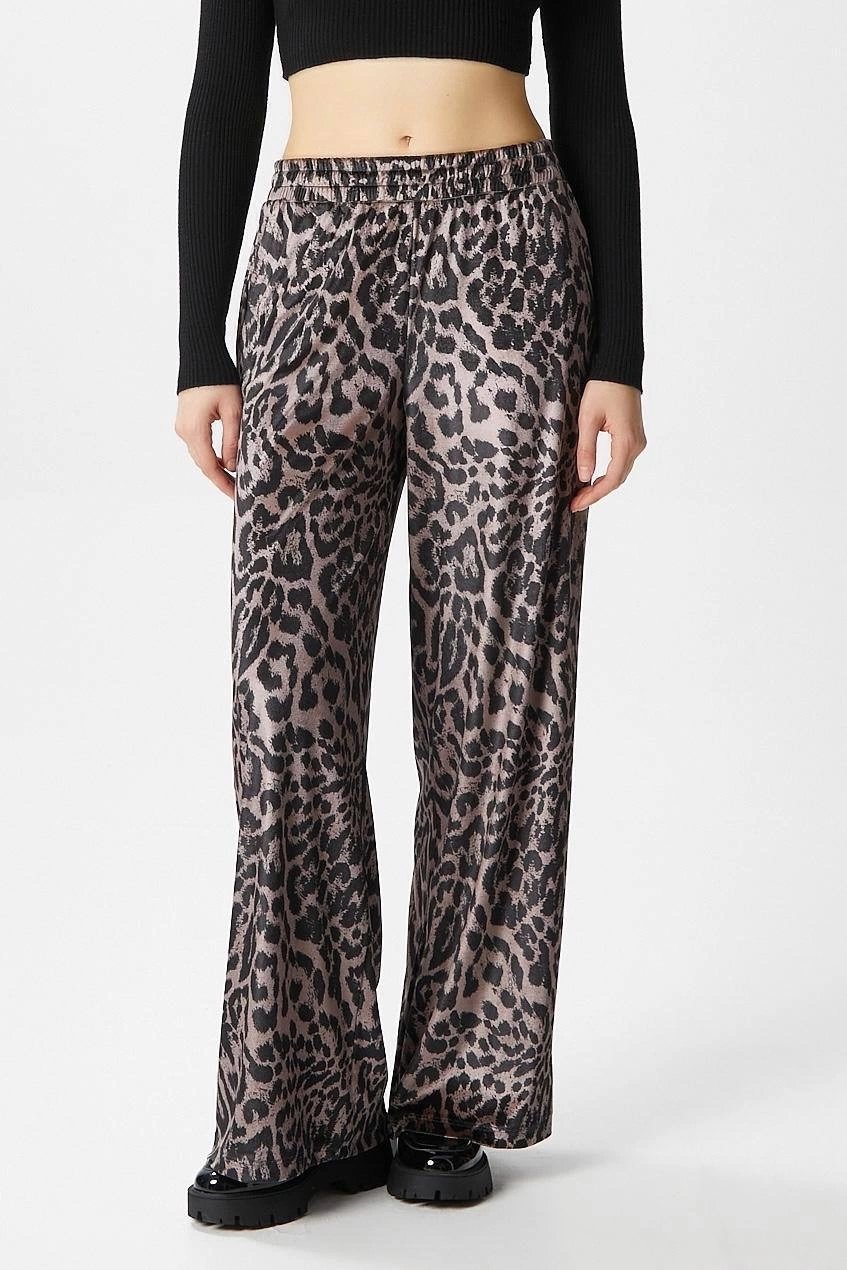 Leopar Desen Pantolon