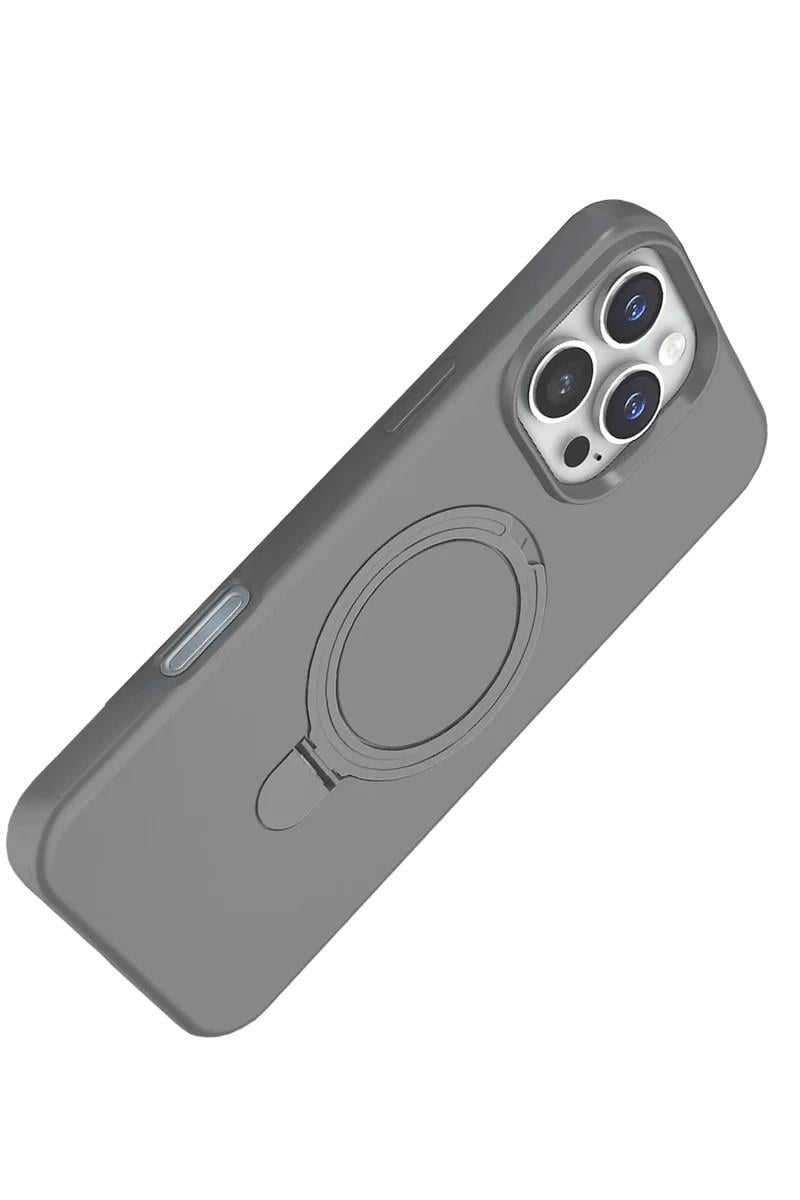 Mey İthalat®   iPhone 16 Pro Max Regal Magsafe Standlı Kapak - Titan Gri