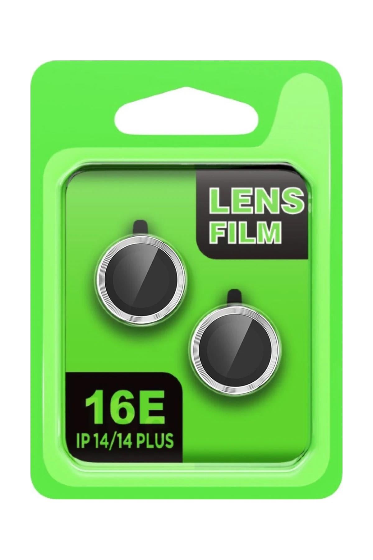 Mey İthalat®   iPhone 16E Raze Metal Kamera Lens - Gümüş