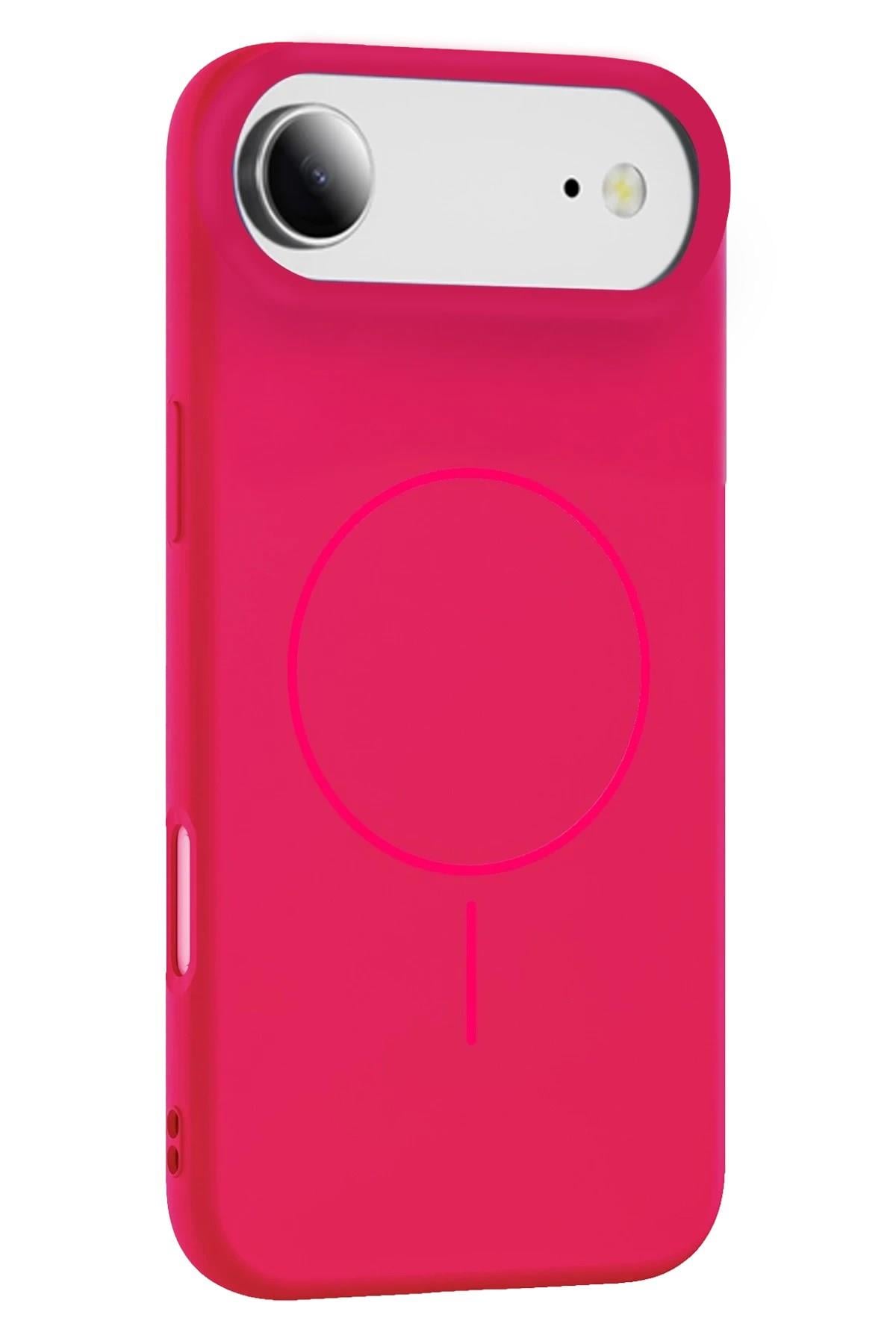 Mey İthalat®   iPhone 17 Air Jully Magsafe Kapak - Pembe
