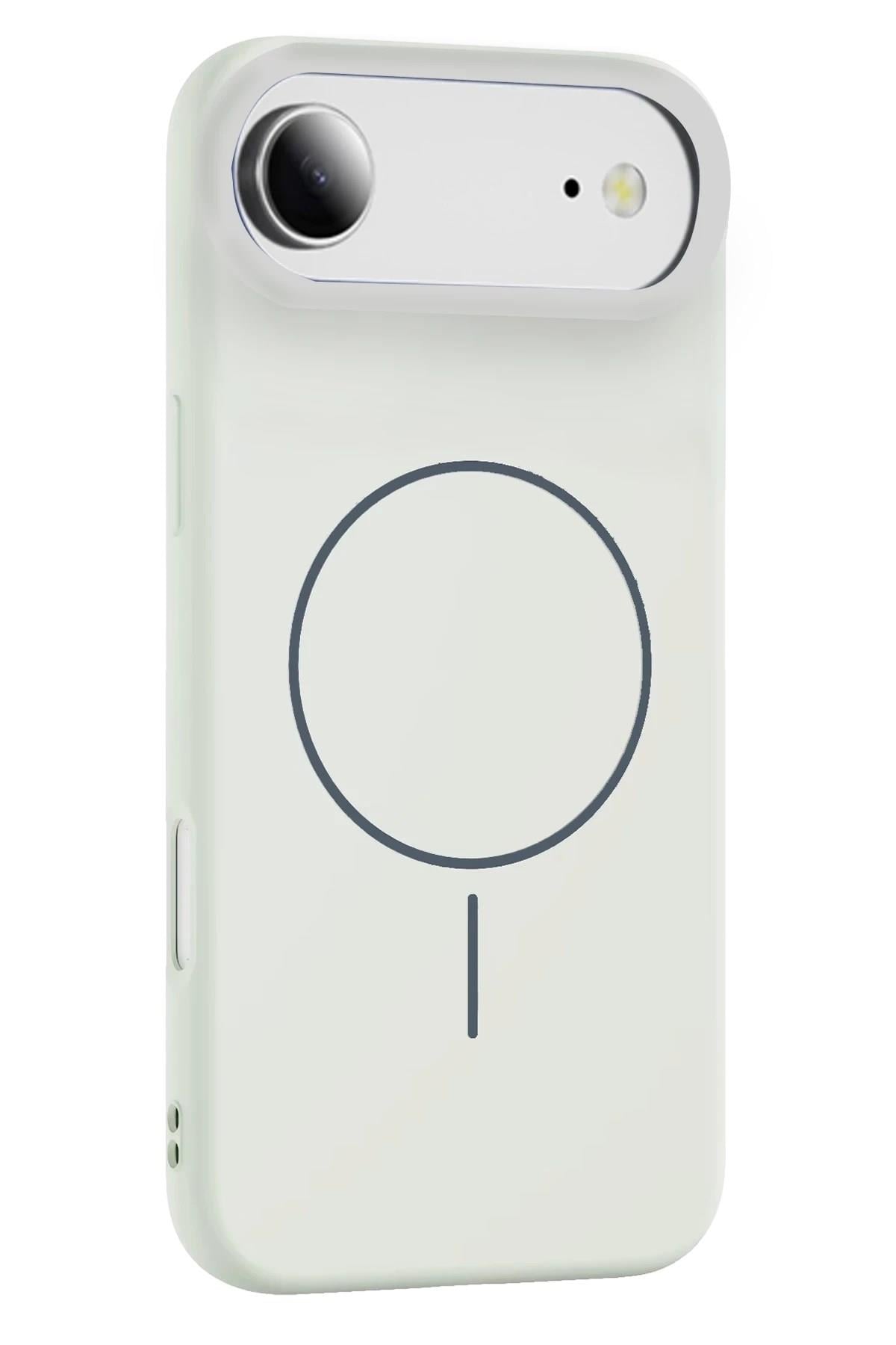 Mey İthalat®   iPhone 17 Air Jully Magsafe Kapak - Beyaz