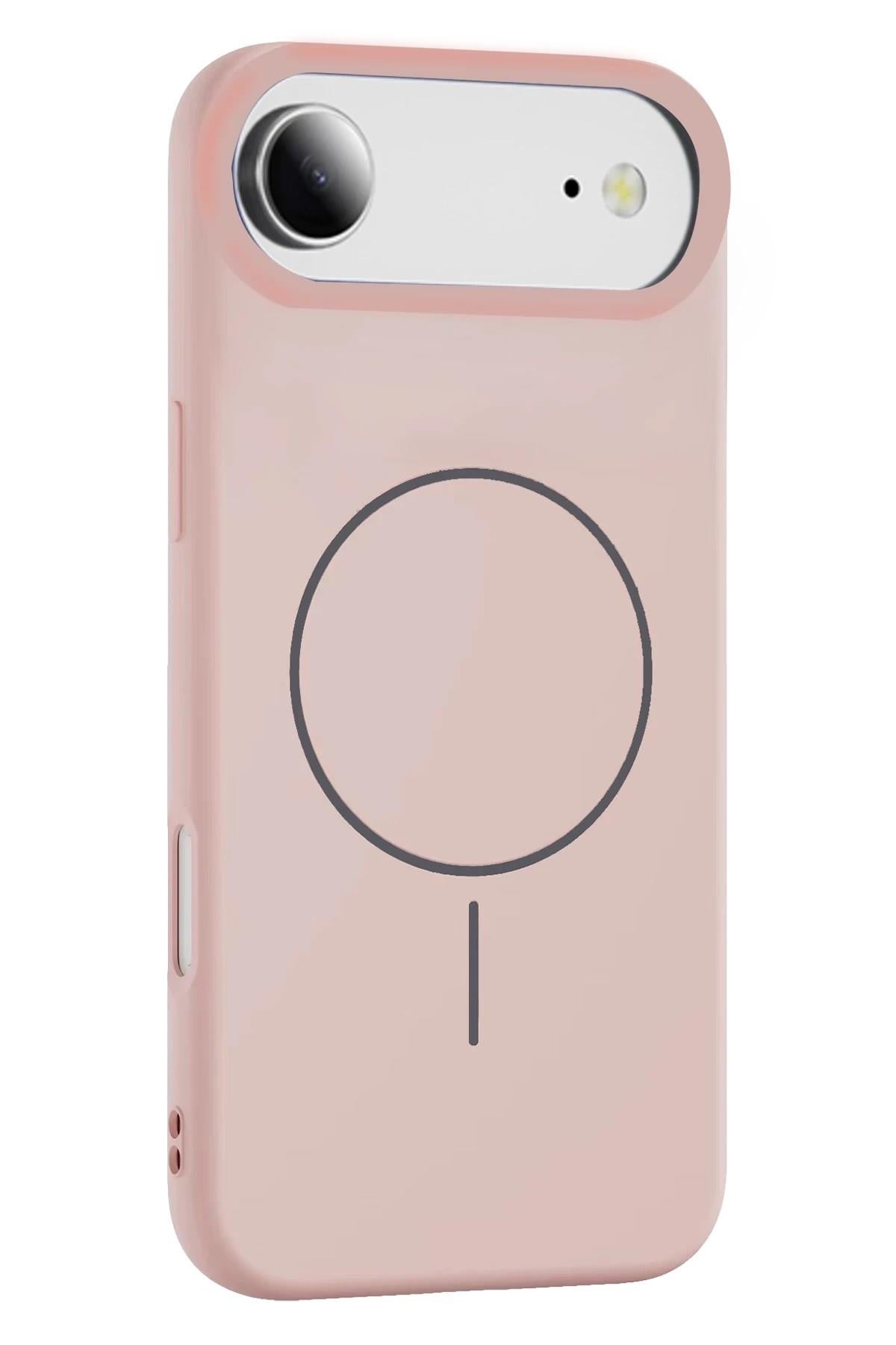 Mey İthalat®   iPhone 17 Air Jully Magsafe Kapak - Pudra