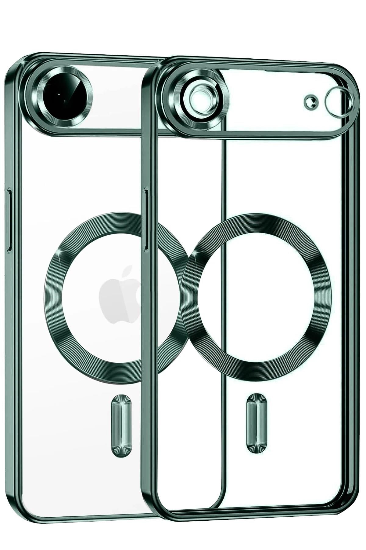 Mey İthalat®   iPhone 17 Air Kross Magneticsafe Kapak - Koyu Yeşil