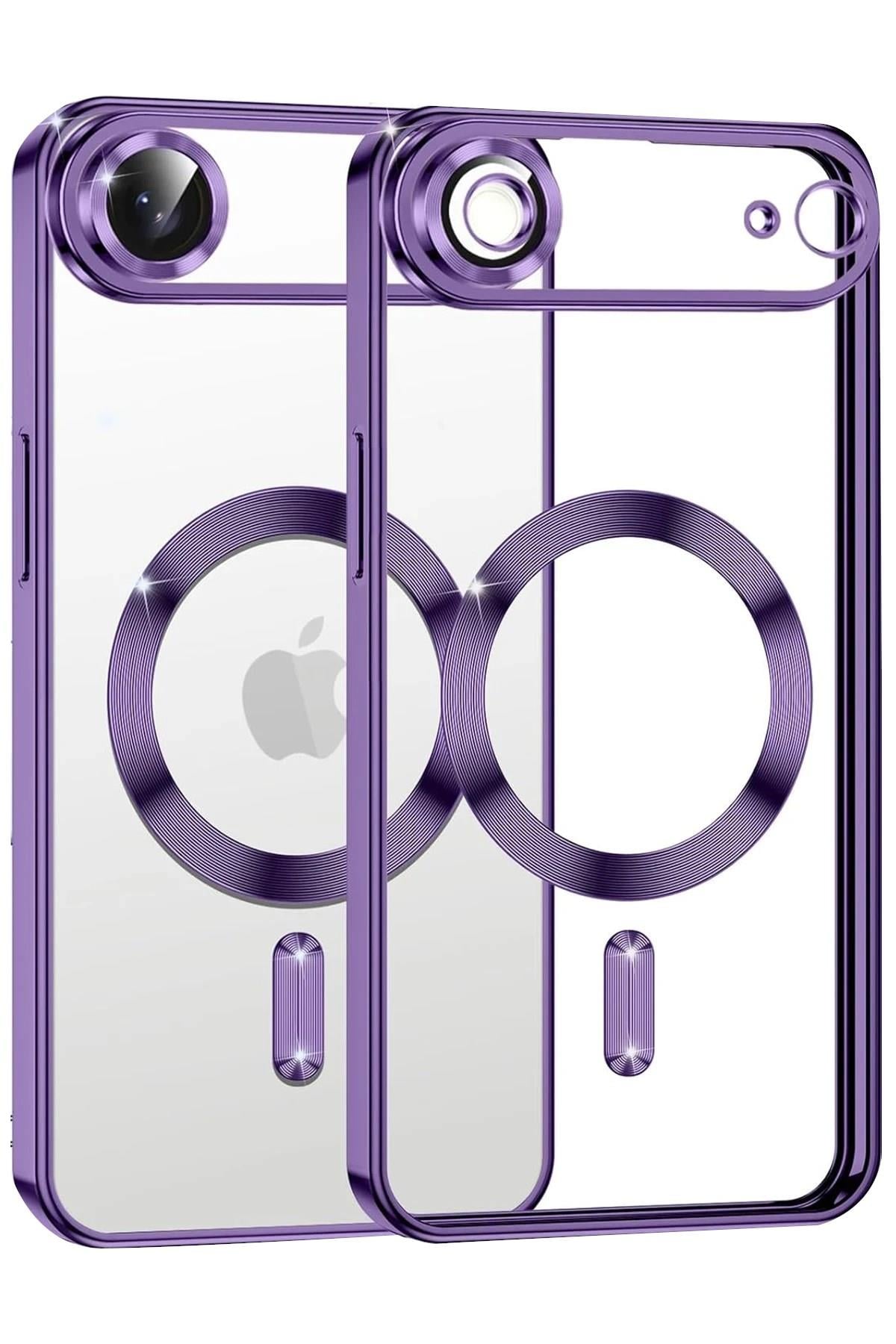 Mey İthalat®   iPhone 17 Air Kross Magneticsafe Kapak - Mor