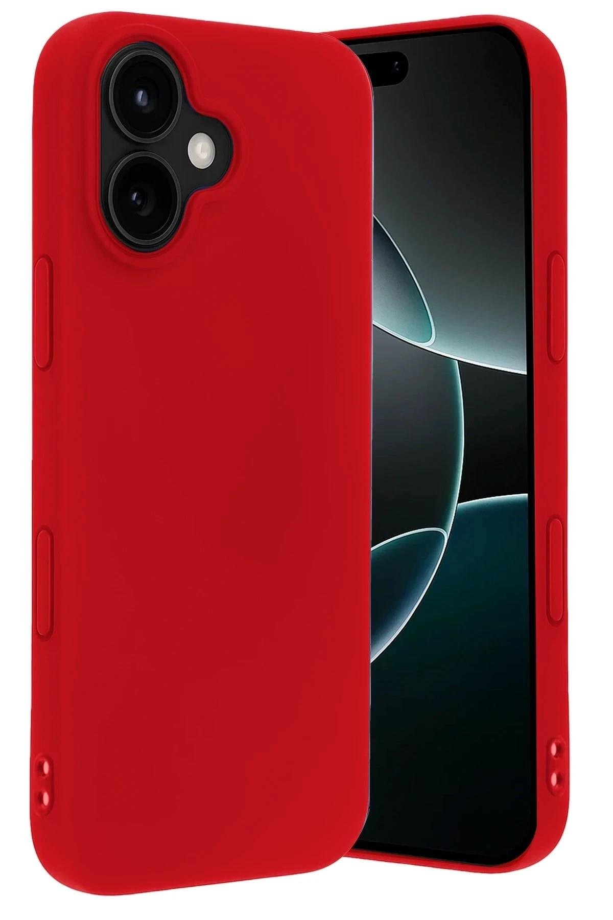 Mey İthalat®   iPhone 17 First Silikon - Kırmızı