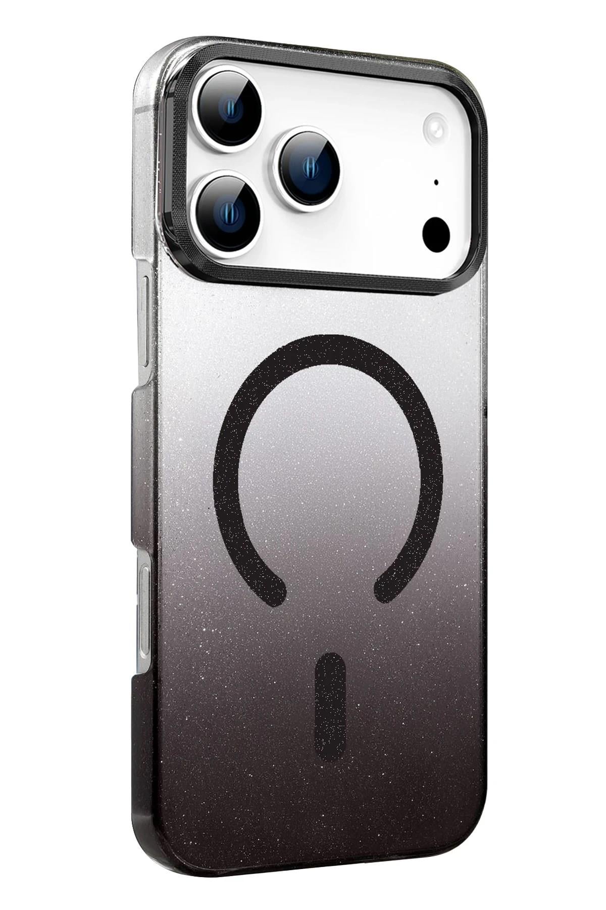 Mey İthalat®   iPhone 17 Pro Glossy Magsafe Kapak - Siyah