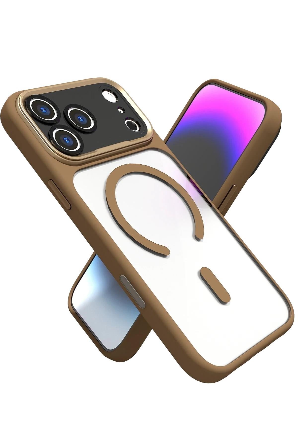 Mey İthalat®   iPhone 17 Pro Hazar Magsafe Kapak - Gold