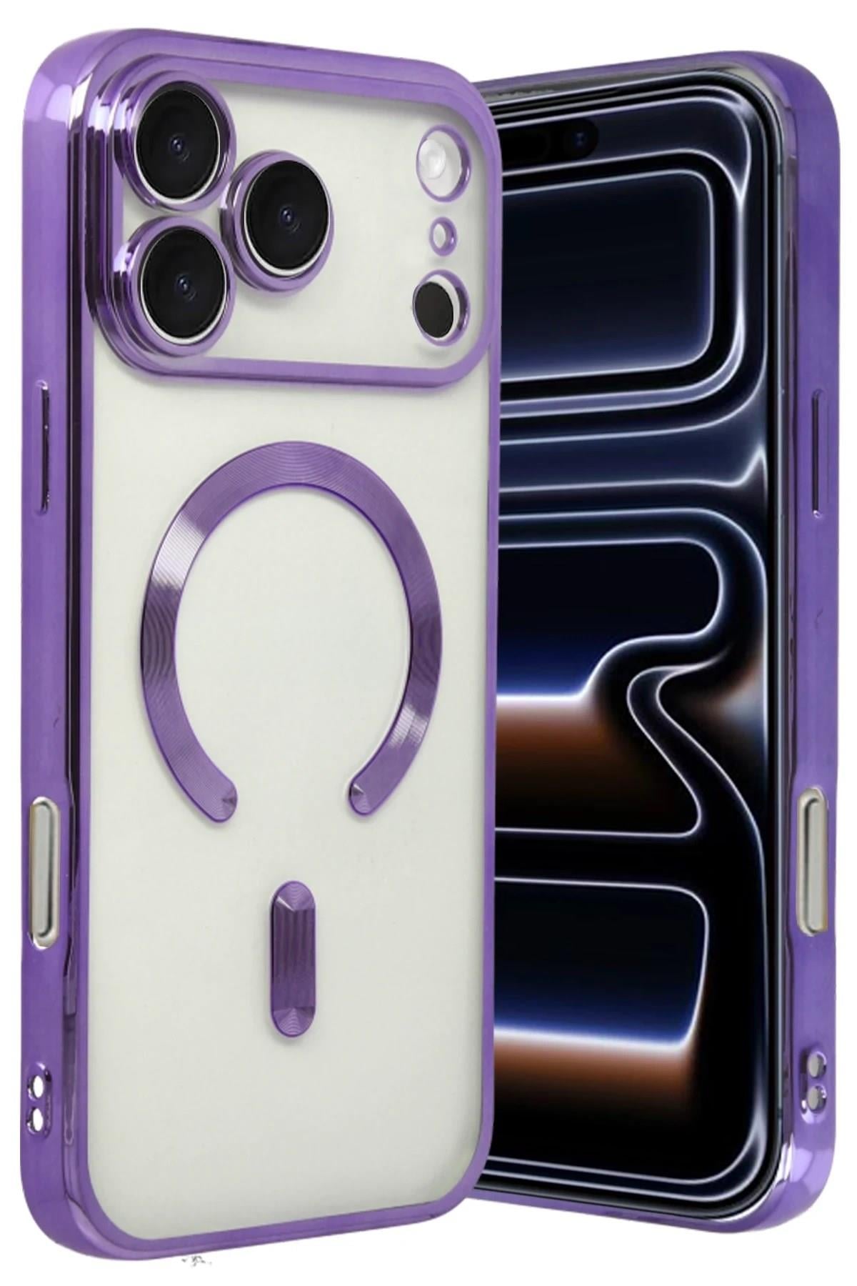 Mey İthalat®   iPhone 17 Pro Kross Magneticsafe Kapak - Mor
