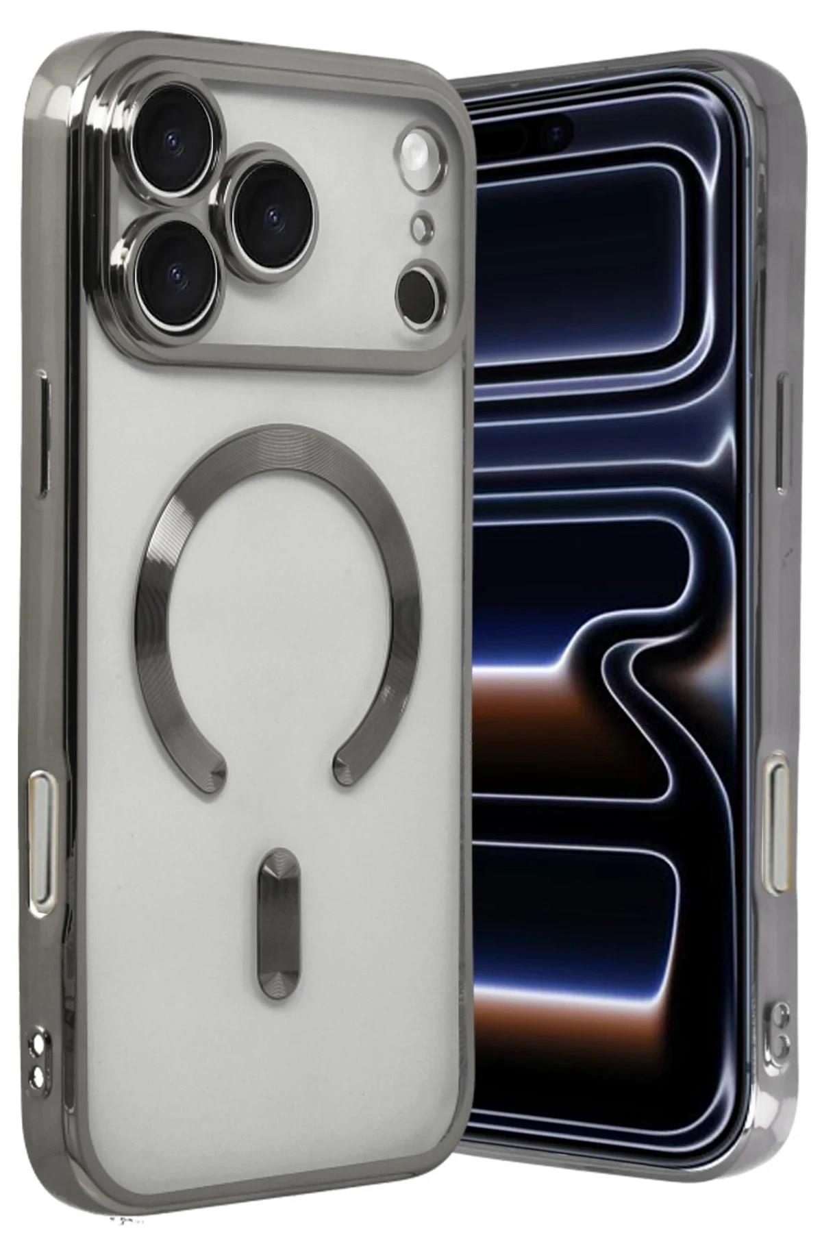 Mey İthalat®   iPhone 17 Pro Kross Magneticsafe Kapak - Titan Gri