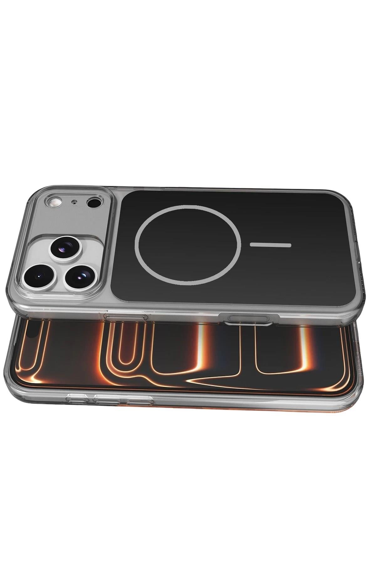 Mey İthalat®   iPhone 17 Pro Max Bruma Magsafe Kapak - Siyah