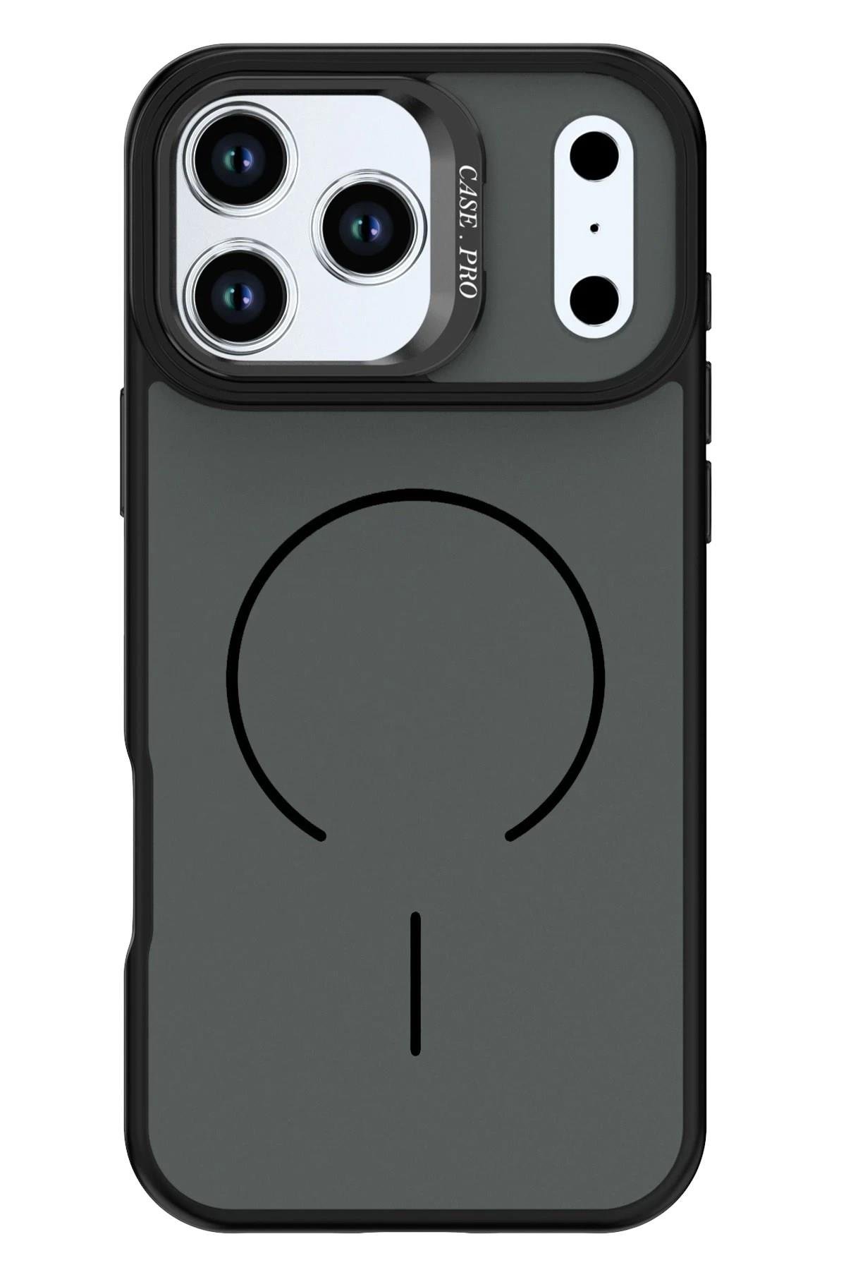 Mey İthalat®   iPhone 17 Pro Max Flexa Magsafe Kapak - Siyah