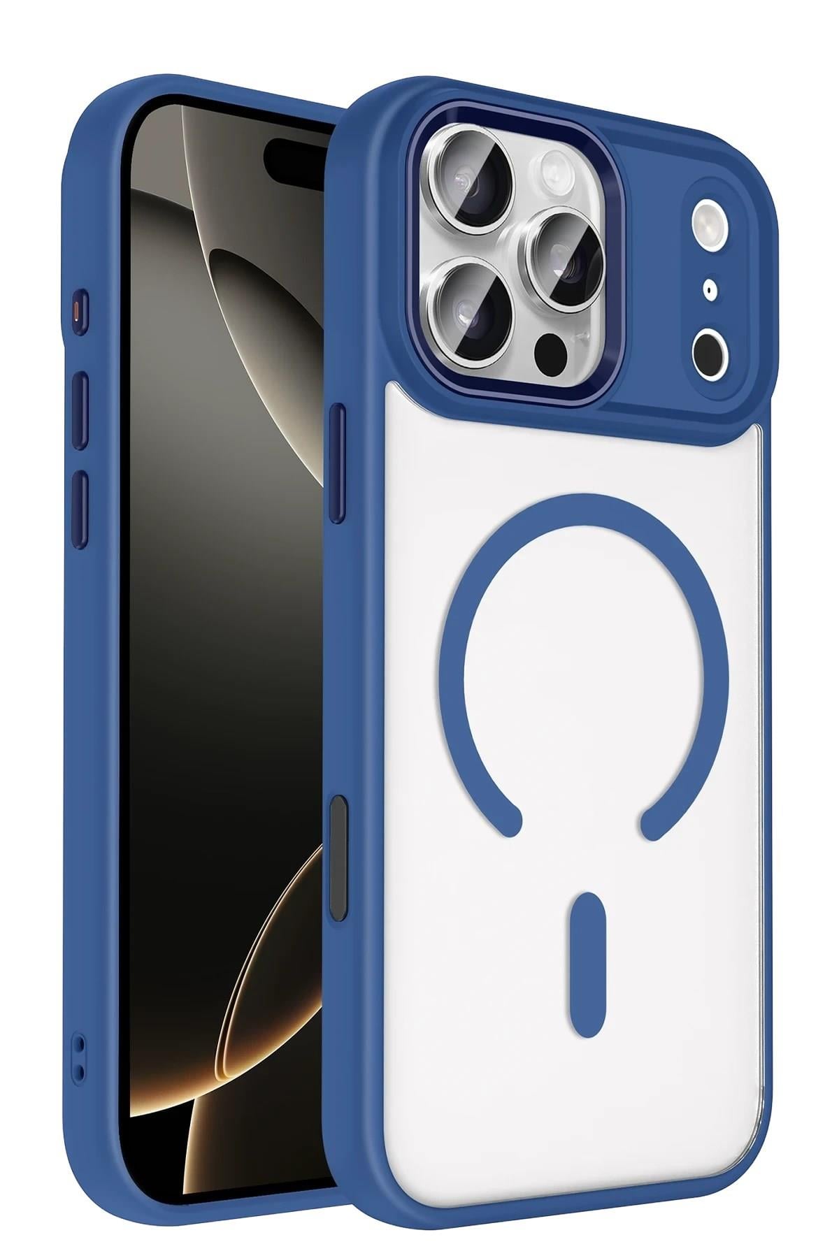 Mey İthalat®   iPhone 17 Pro Max Terea Magsafe Kapak - Lacivert