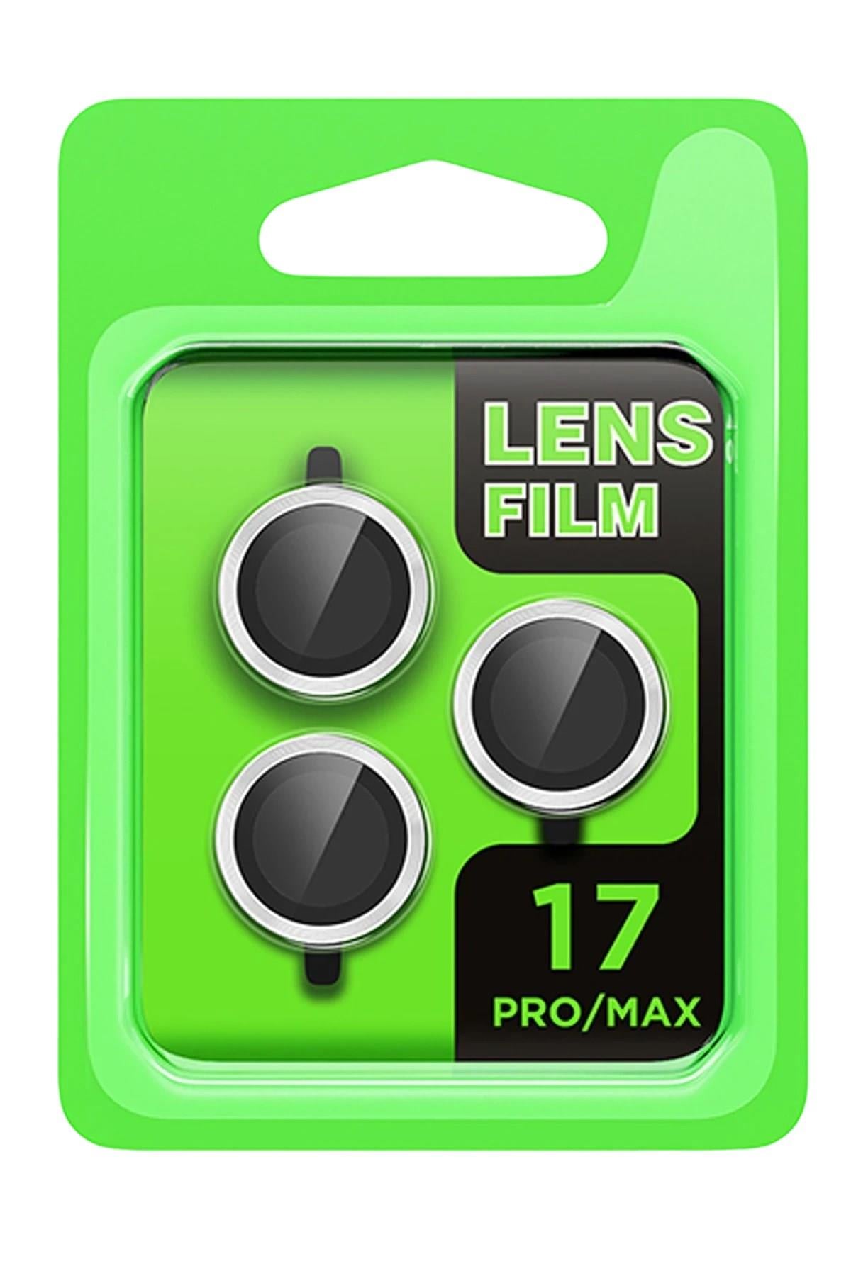 Mey İthalat®   iPhone 17 Pro Raze Metal Kamera Lens - Gümüş
