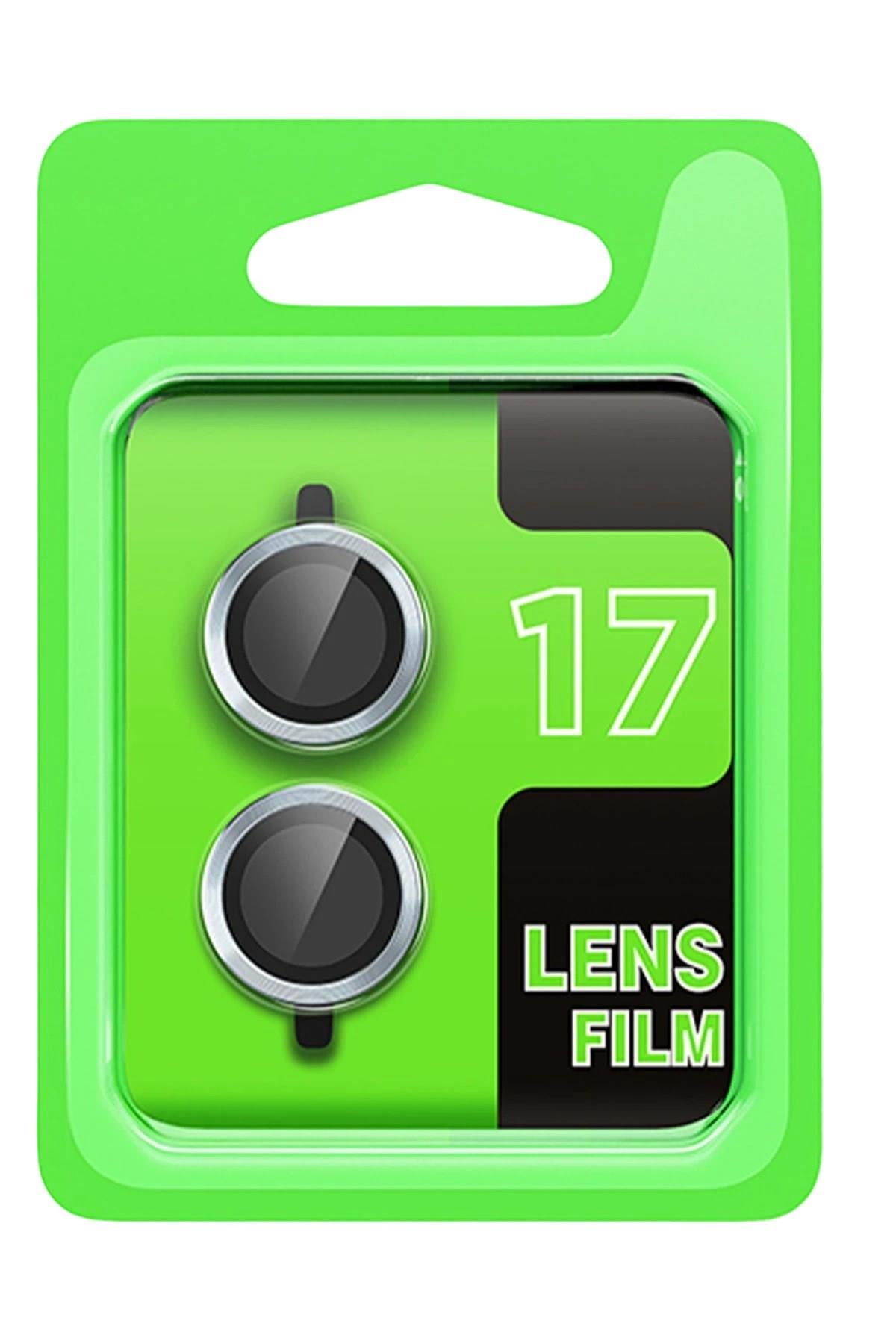Mey İthalat®   iPhone 17 Raze Metal Kamera Lens - Açık Mavi