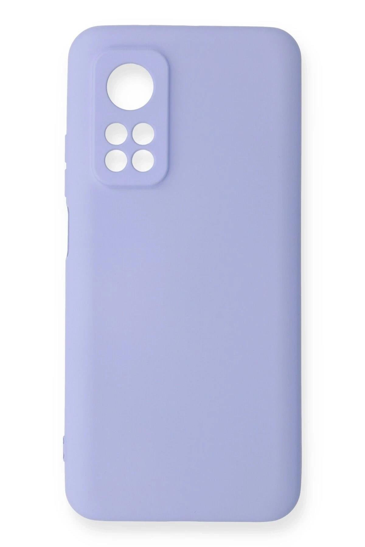 Mey İthalat®   Mi 10T Kılıf Nano içi Kadife Silikon - Lila