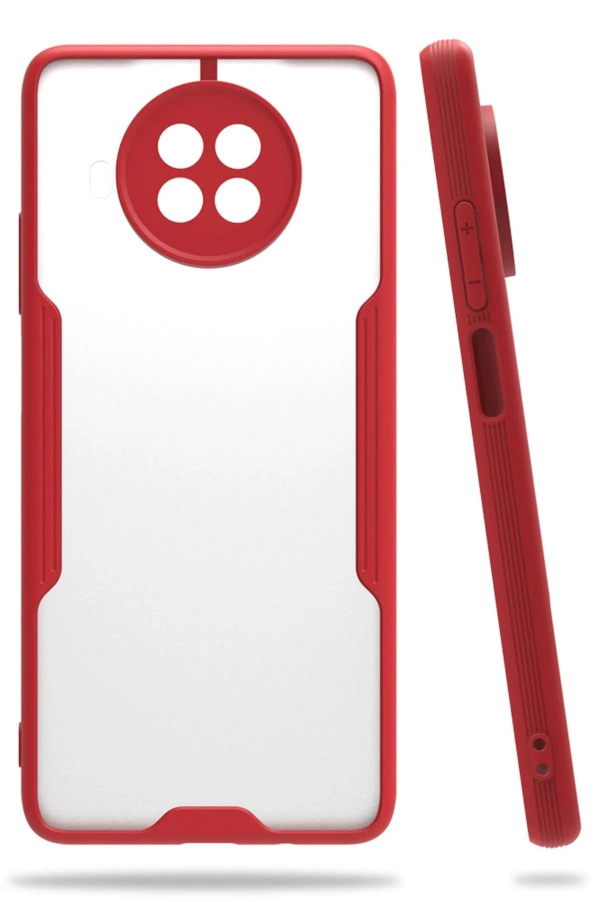 Mey İthalat®   Mi 10T Lite Kılıf Platin Silikon - Kırmızı