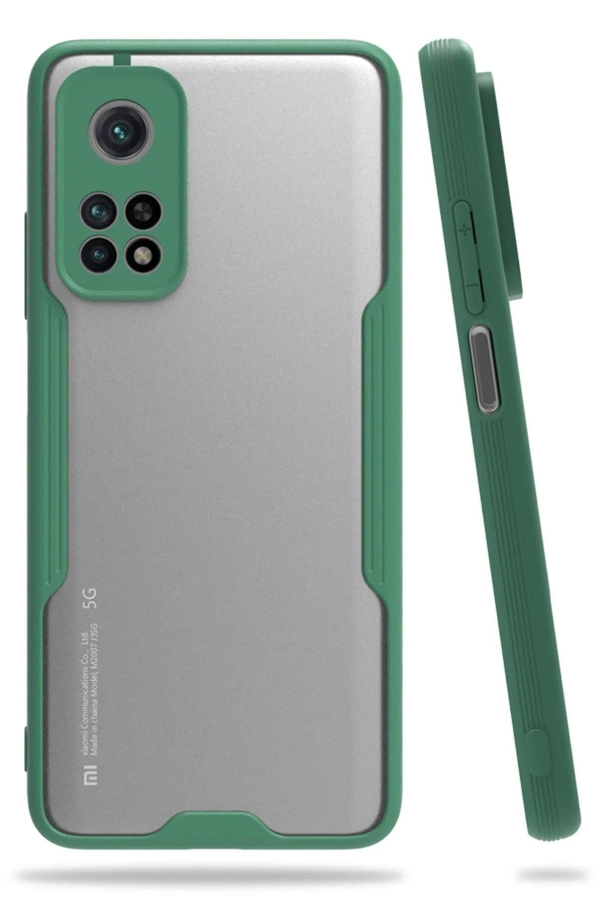 Mey İthalat®   Mi 10T Pro Kılıf Platin Silikon - Yeşil