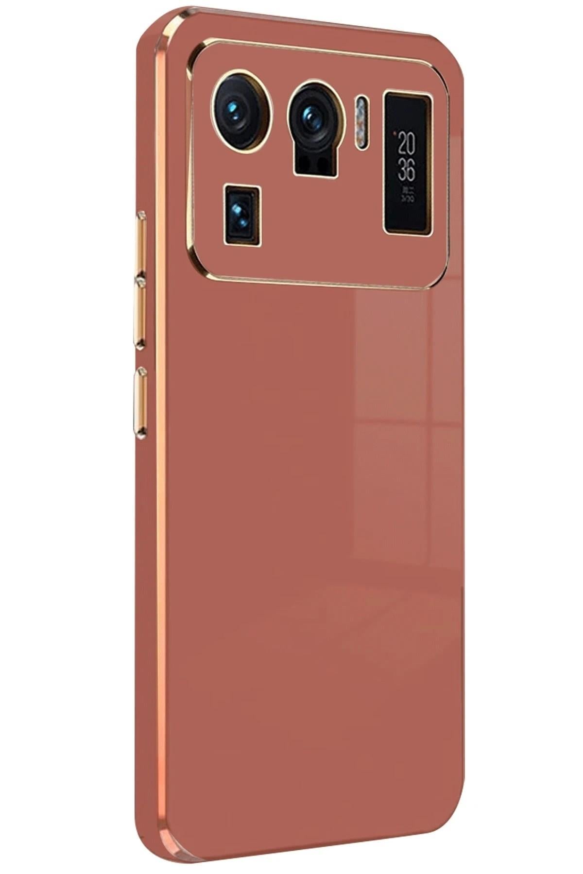 Mey İthalat®   Mi 11 Ultra Kılıf Volet Silikon - Kırmızı