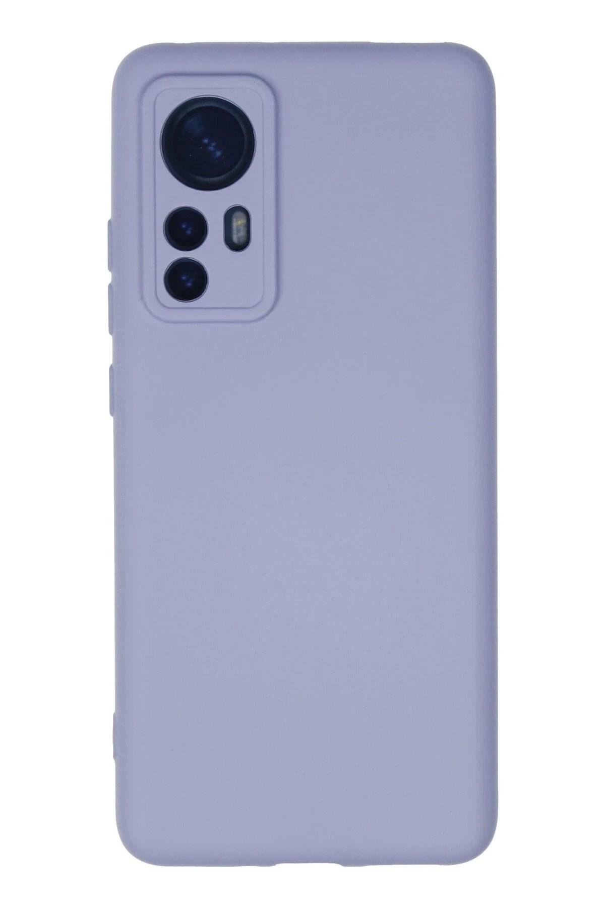 Mey İthalat®   Mi 12 Kılıf Nano içi Kadife Silikon - Lila
