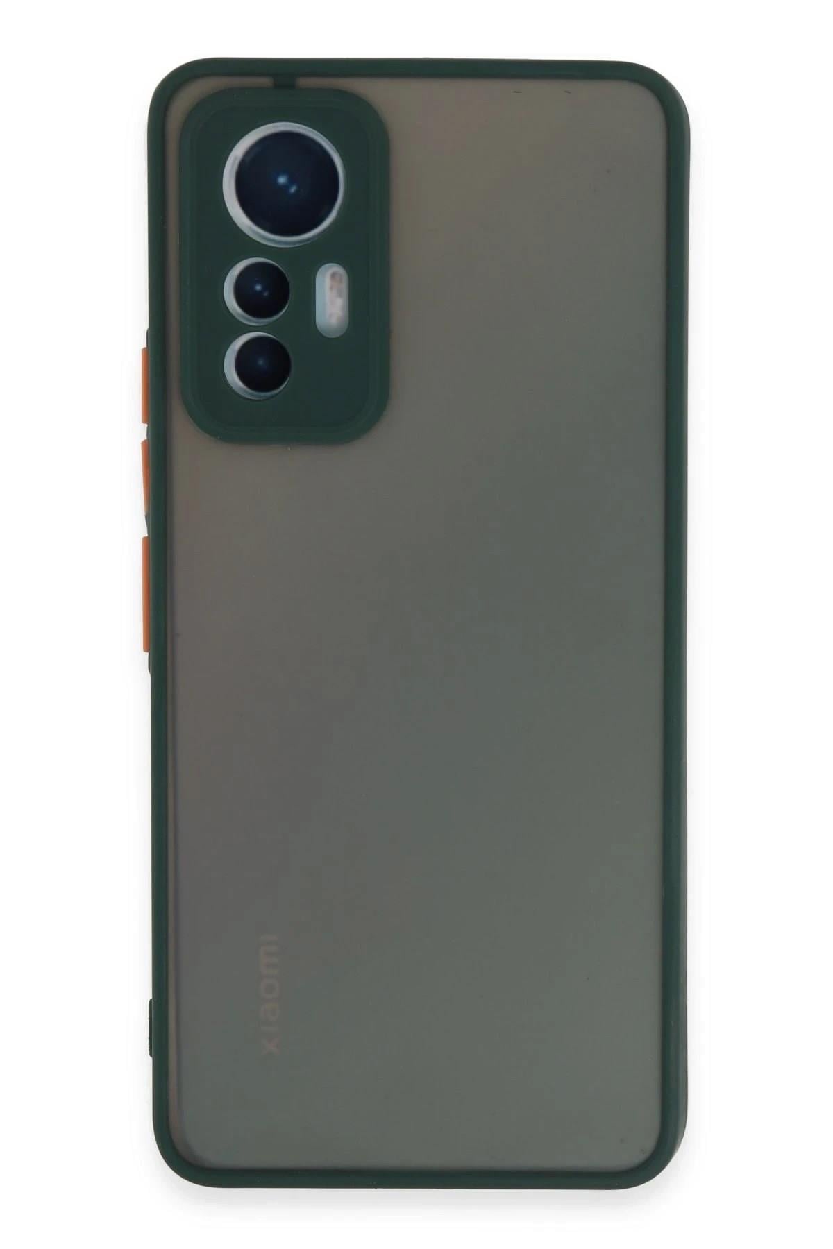 Mey İthalat®   Mi 12 Lite Kılıf Montreal Silikon Kapak - Yeşil