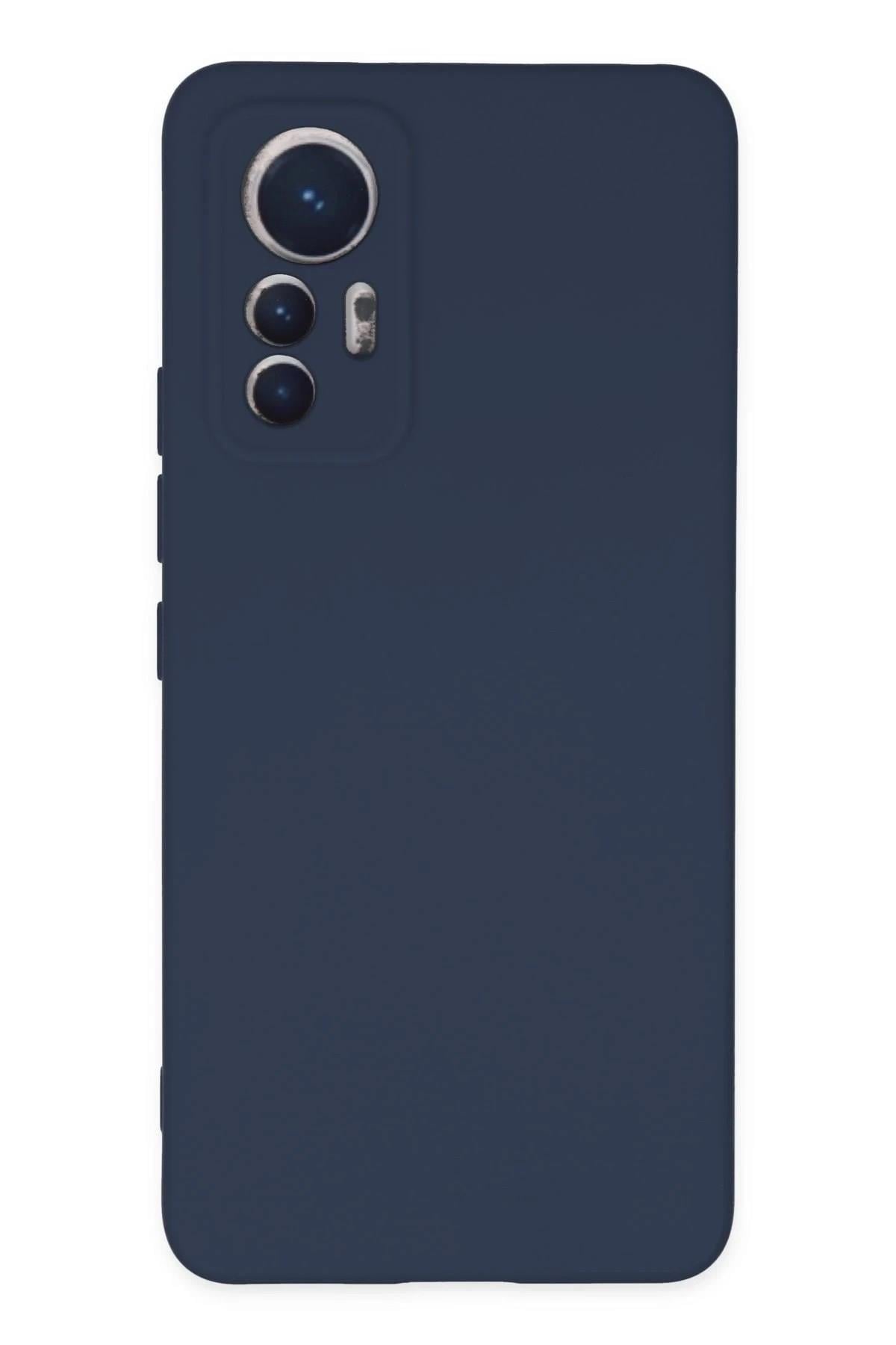 Mey İthalat®   Mi 12 Lite Kılıf Nano içi Kadife Silikon - Lacivert